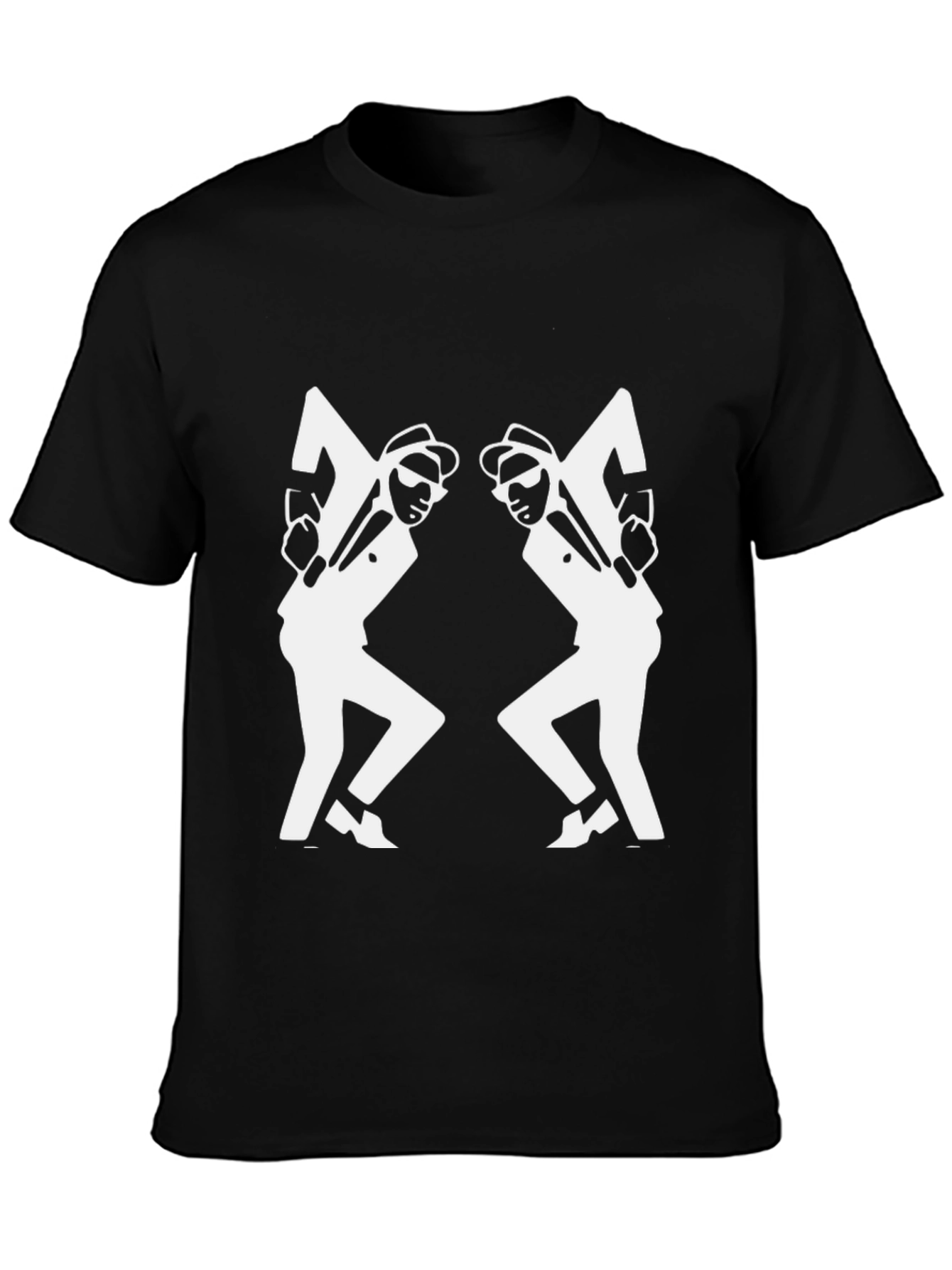 Black & White Ska Dancing Men T-Shirt