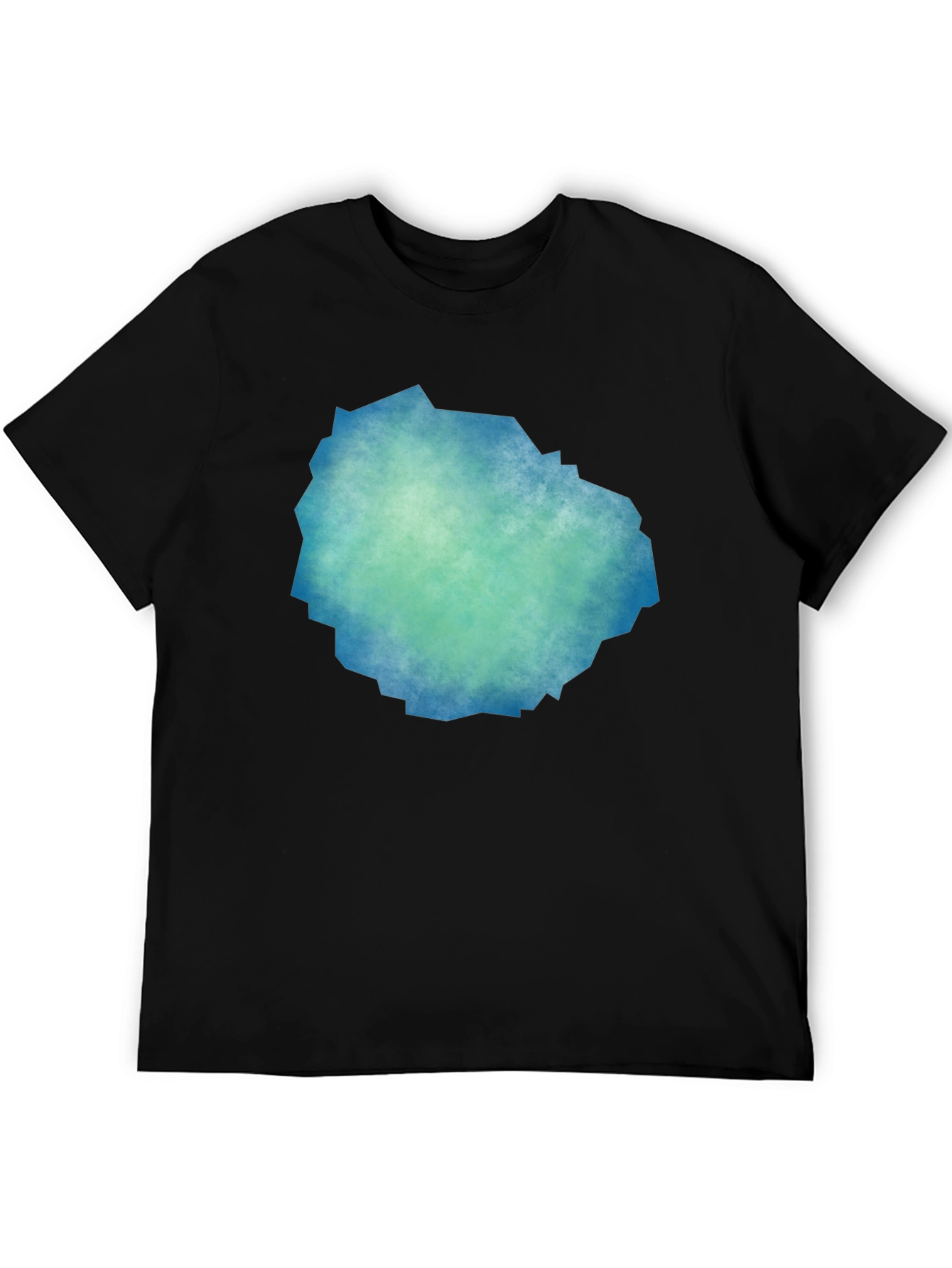 Abstract Teal & Blue Graphic Tee
