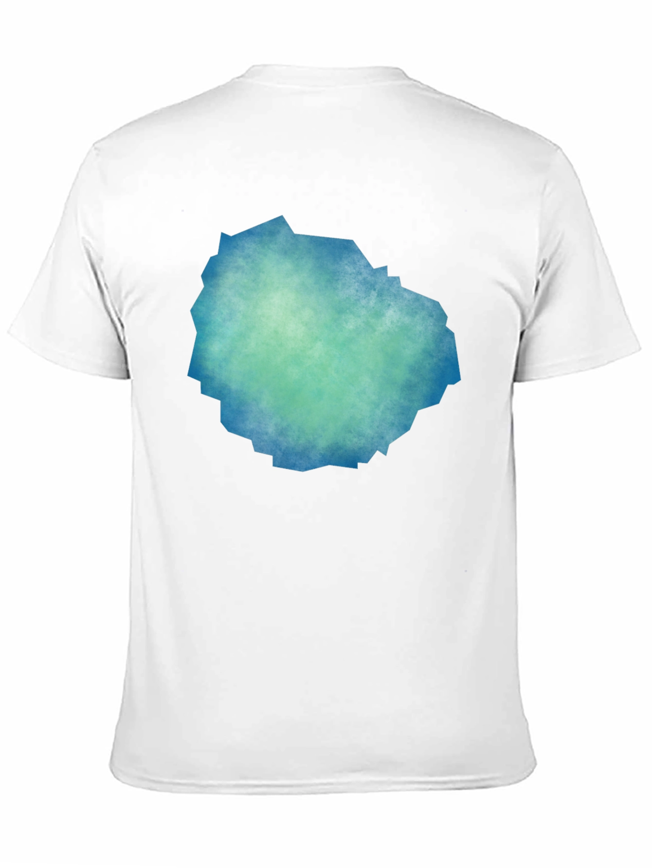 Abstract Teal & Blue Graphic Tee