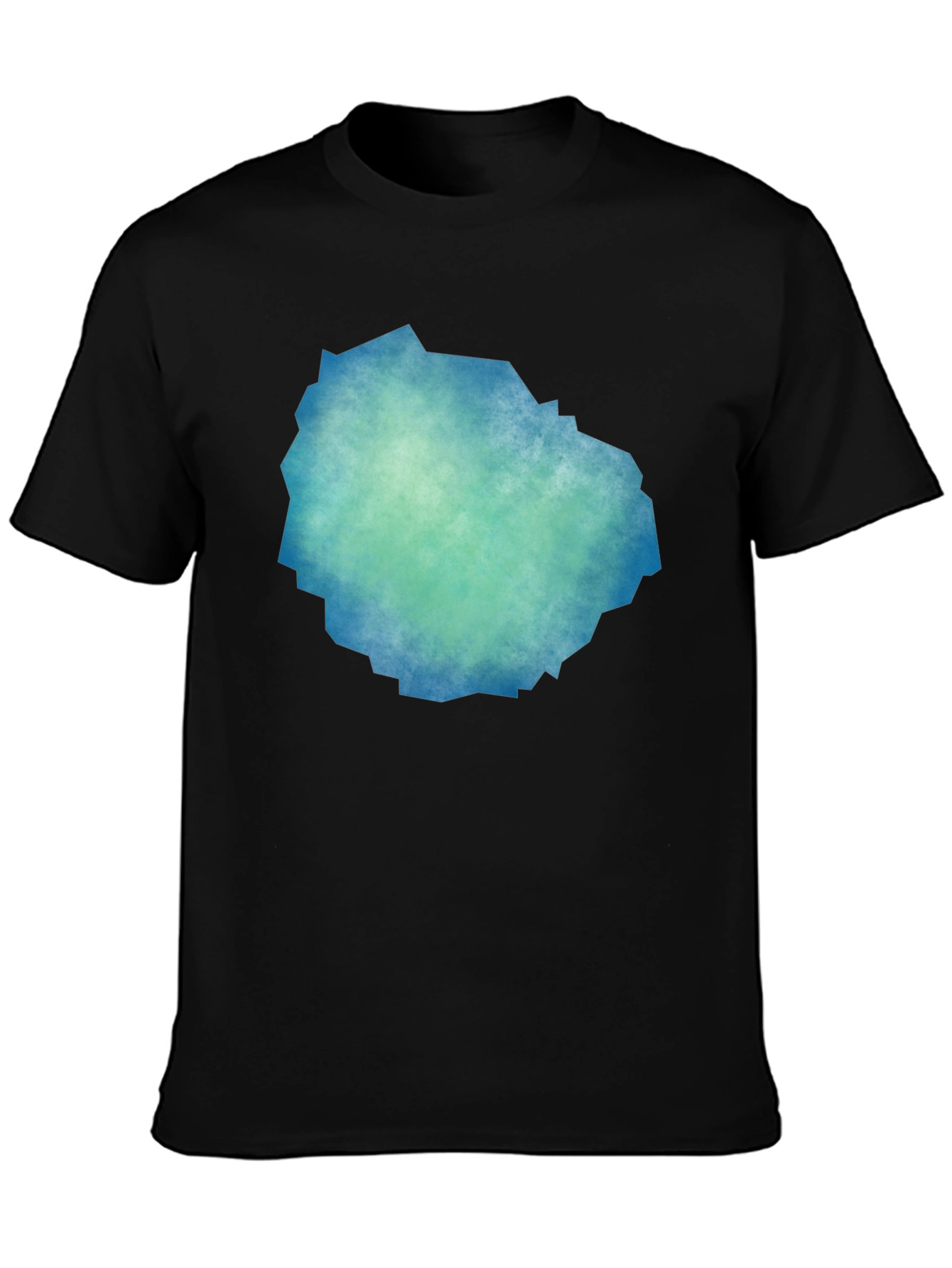 Abstract Teal & Blue Graphic Tee