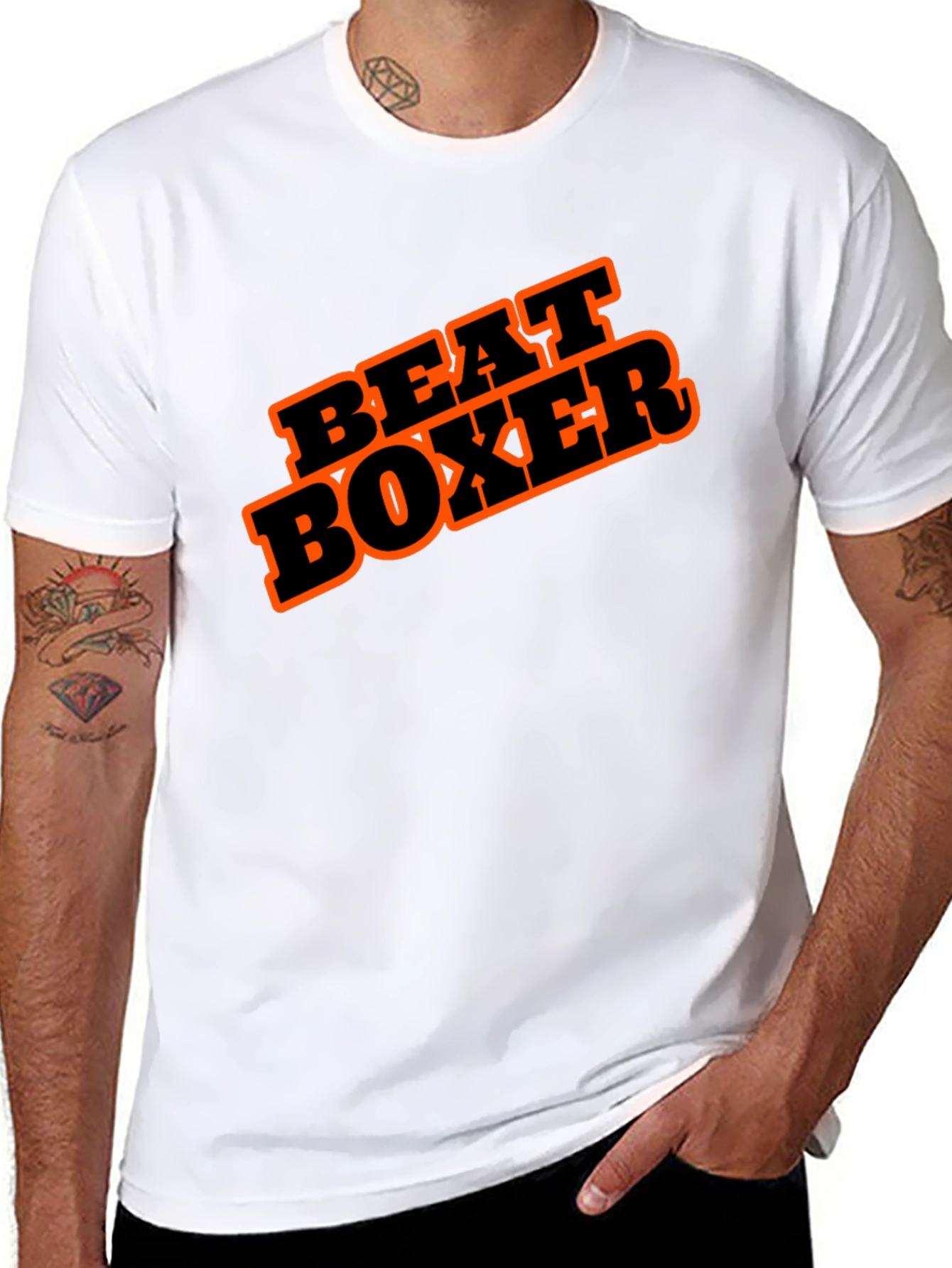 Beat Boxer Graphic Tee - Black
