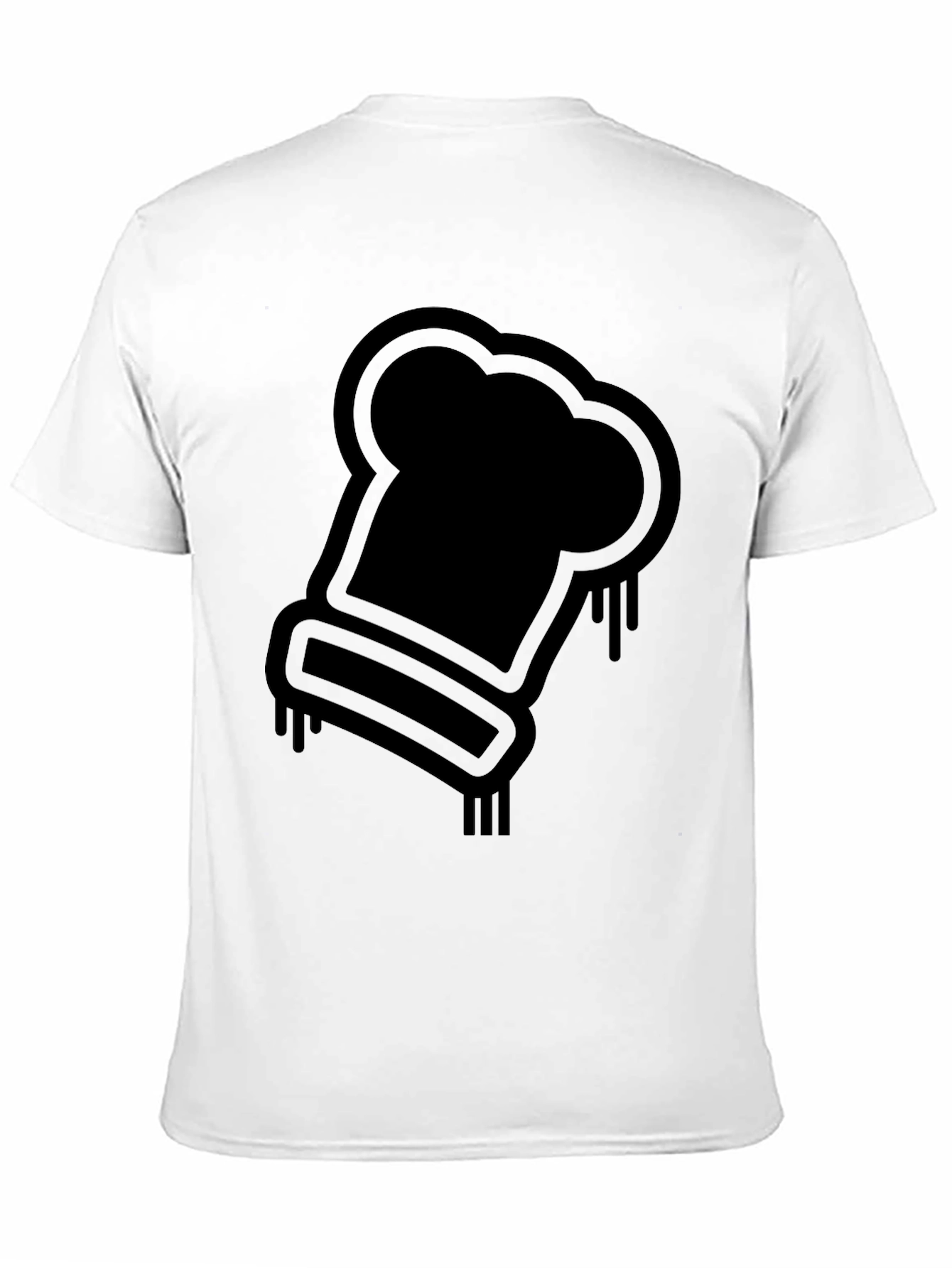Chef Hat Graphic Tee - Black Casual T-Shirt