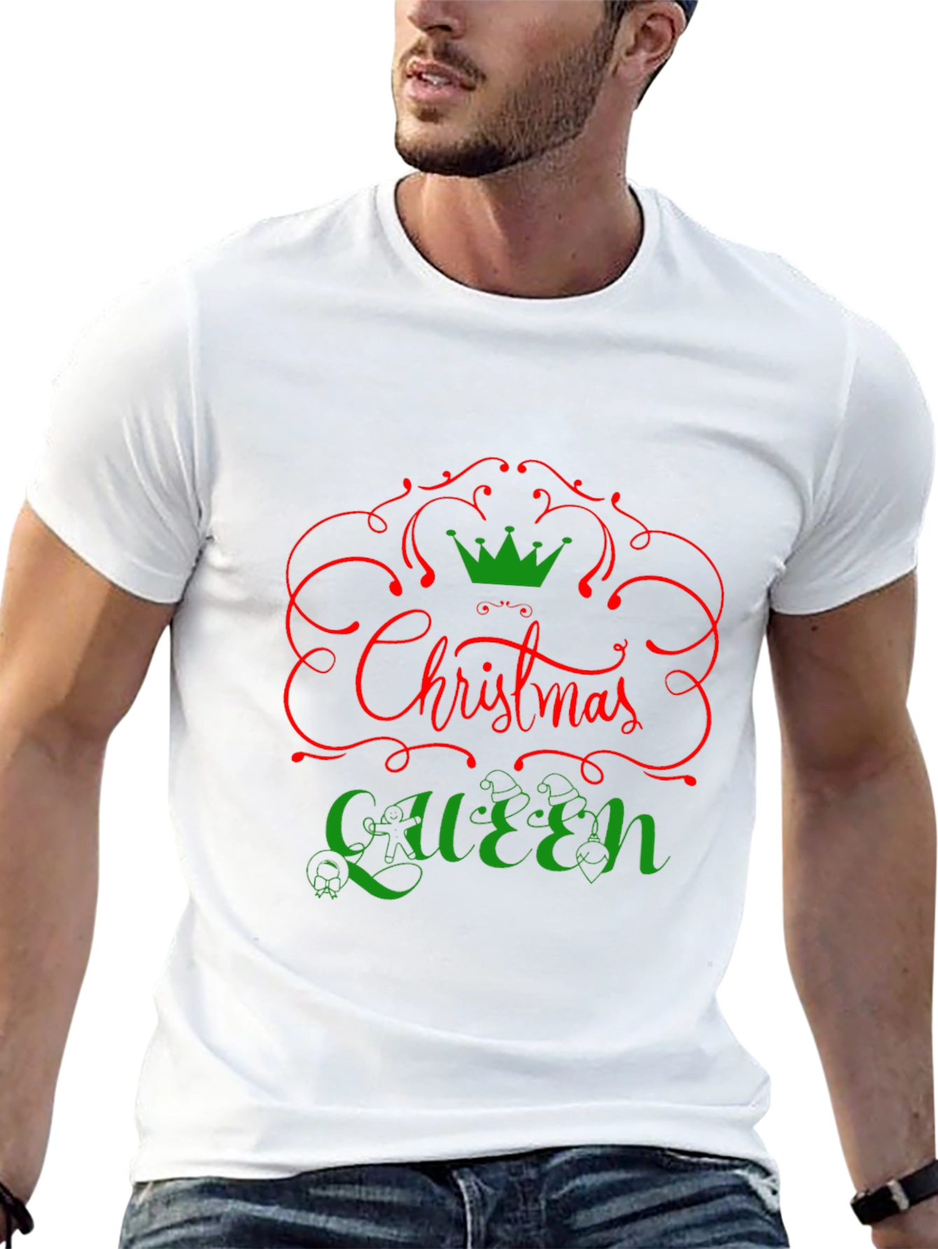 Christmas Queen Graphic T-Shirt - Holiday Festive Tee