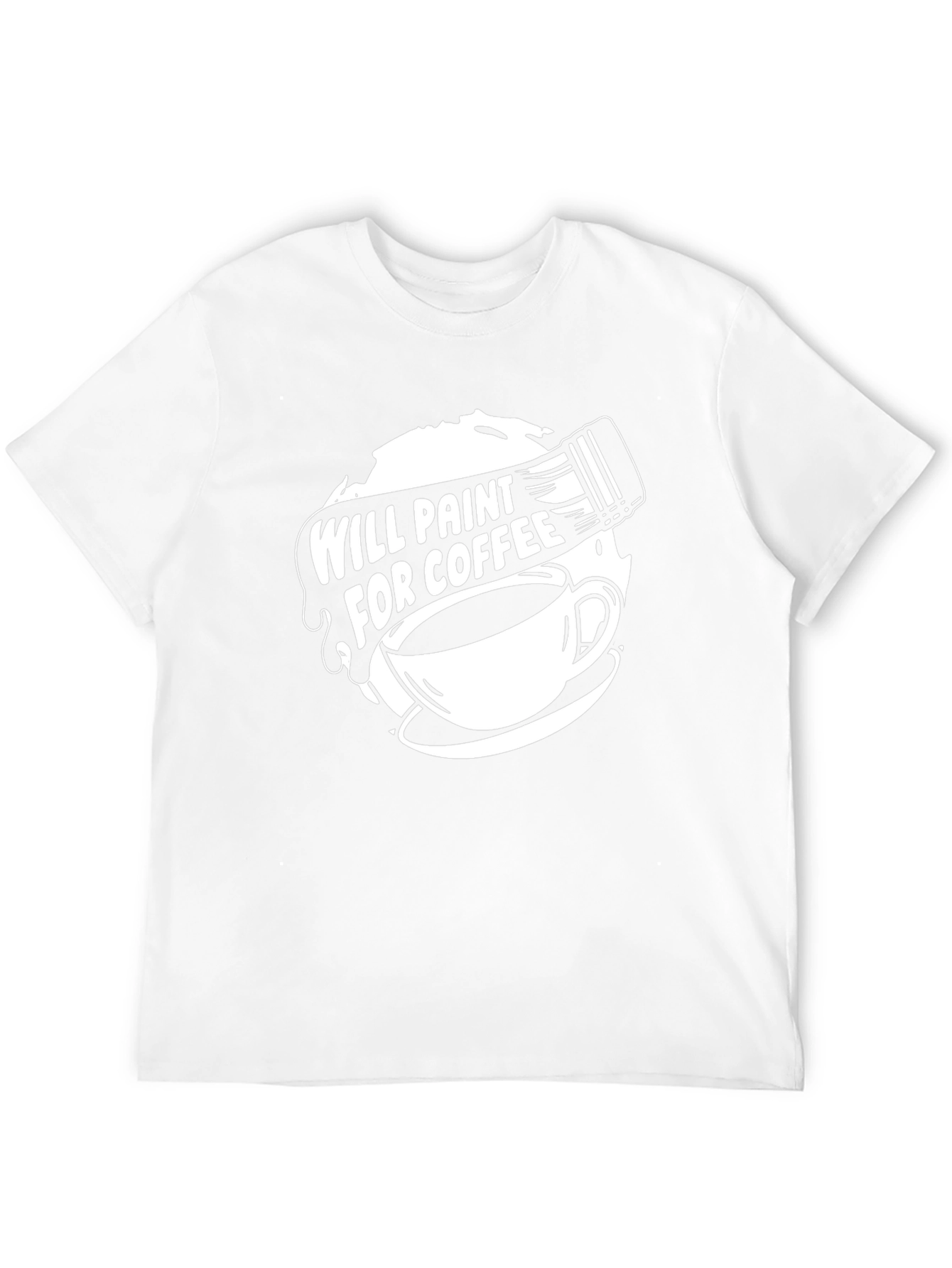 Will Paint for Coffee Graphic Tee