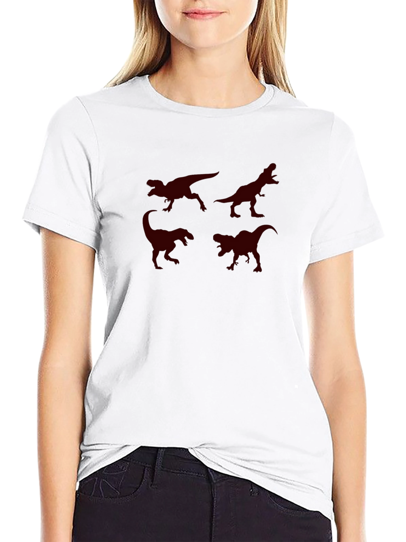 Dinosaur Graphic Print T-Shirt - Casual Comfort