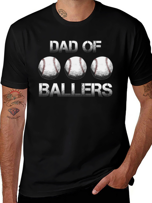 Dad of Ballers Graphic T-Shirt