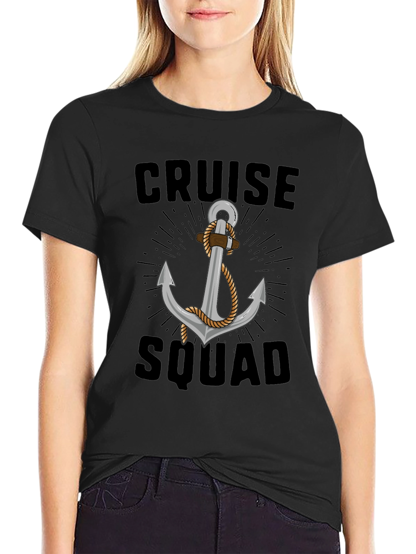 Cruise Squad Anchor Graphic T-Shirt