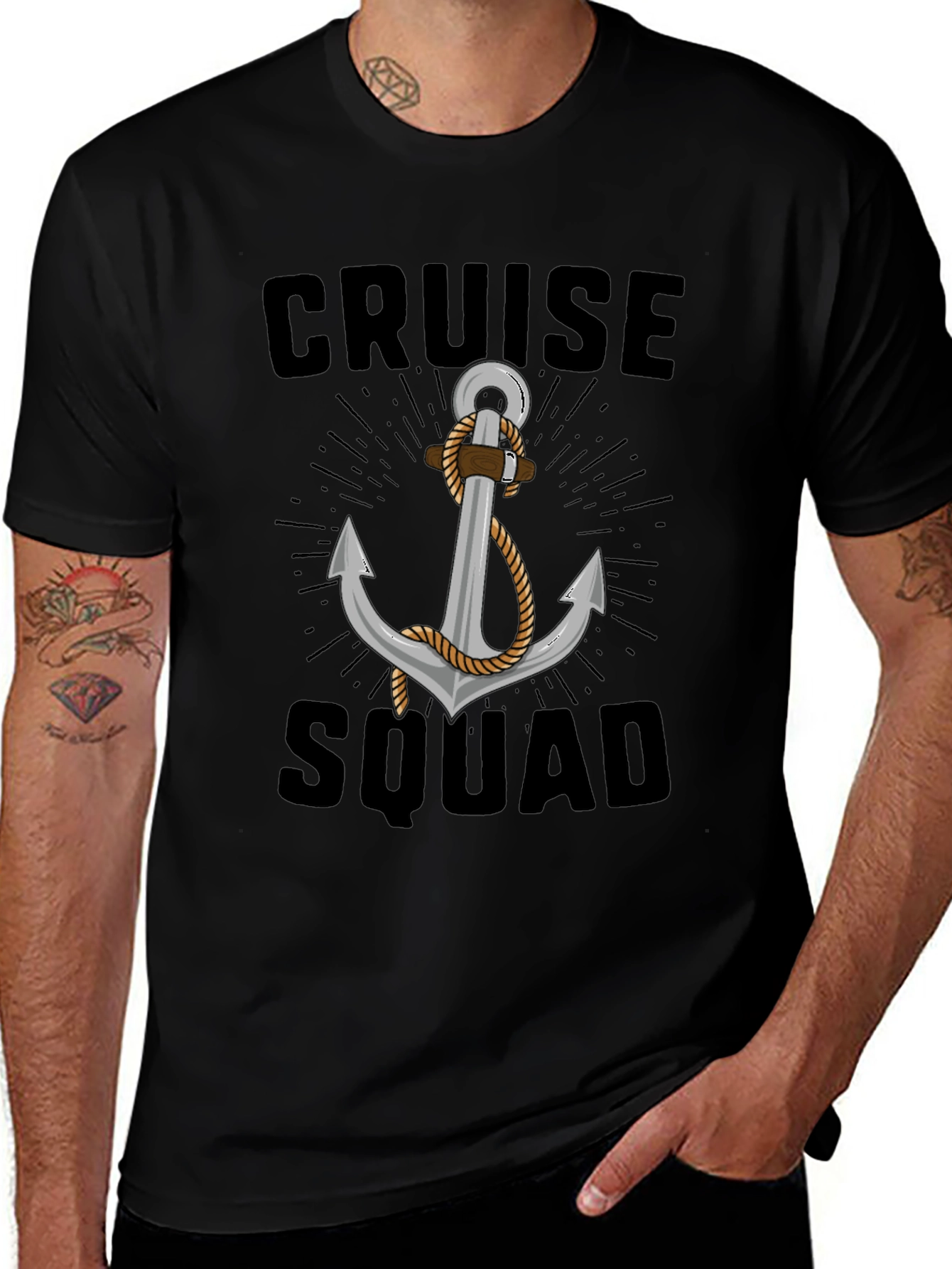 Cruise Squad Anchor Graphic T-Shirt