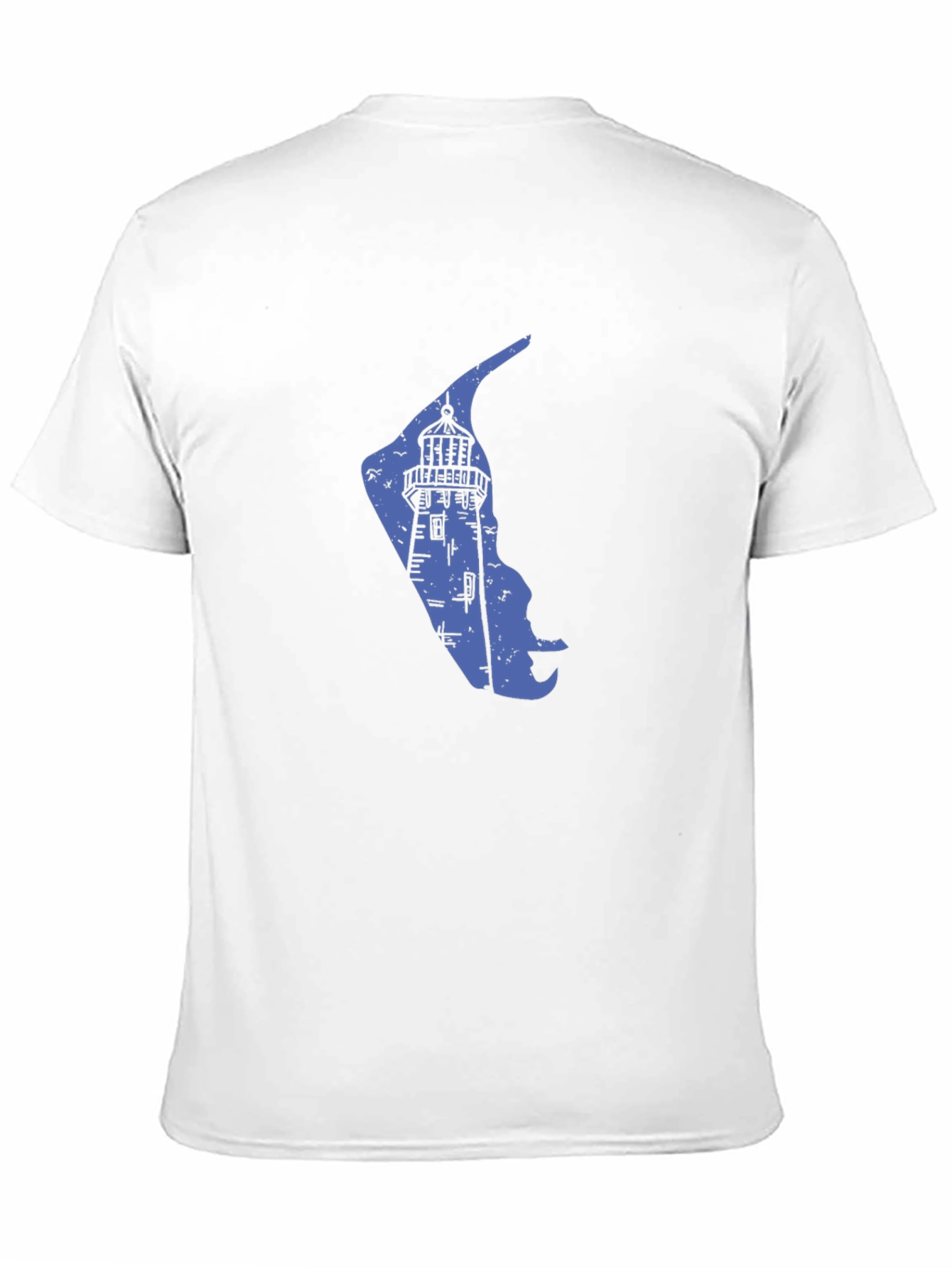 Coastal Lighthouse Graphic Tee - Black Cotton Blend