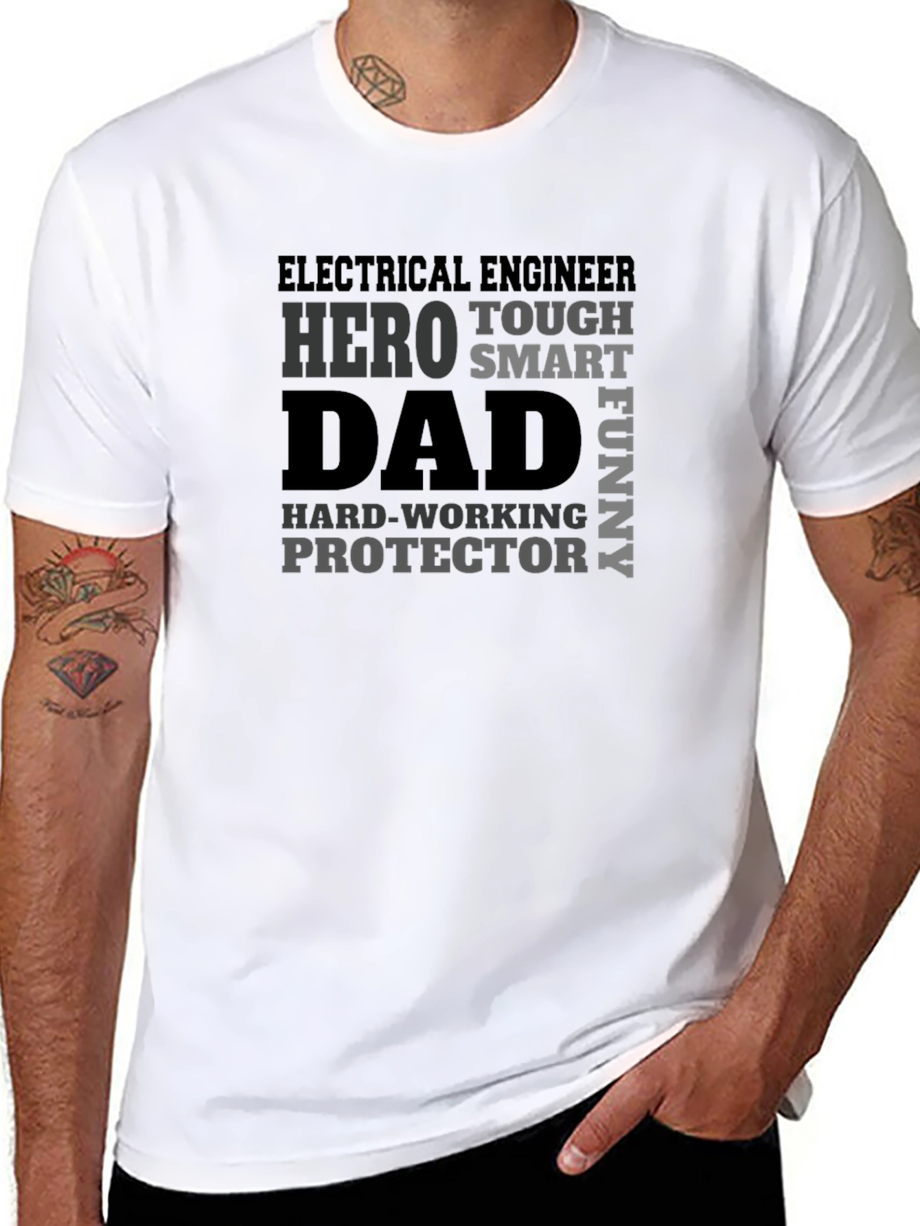 Electrical Engineer Dad Hero T-Shirt