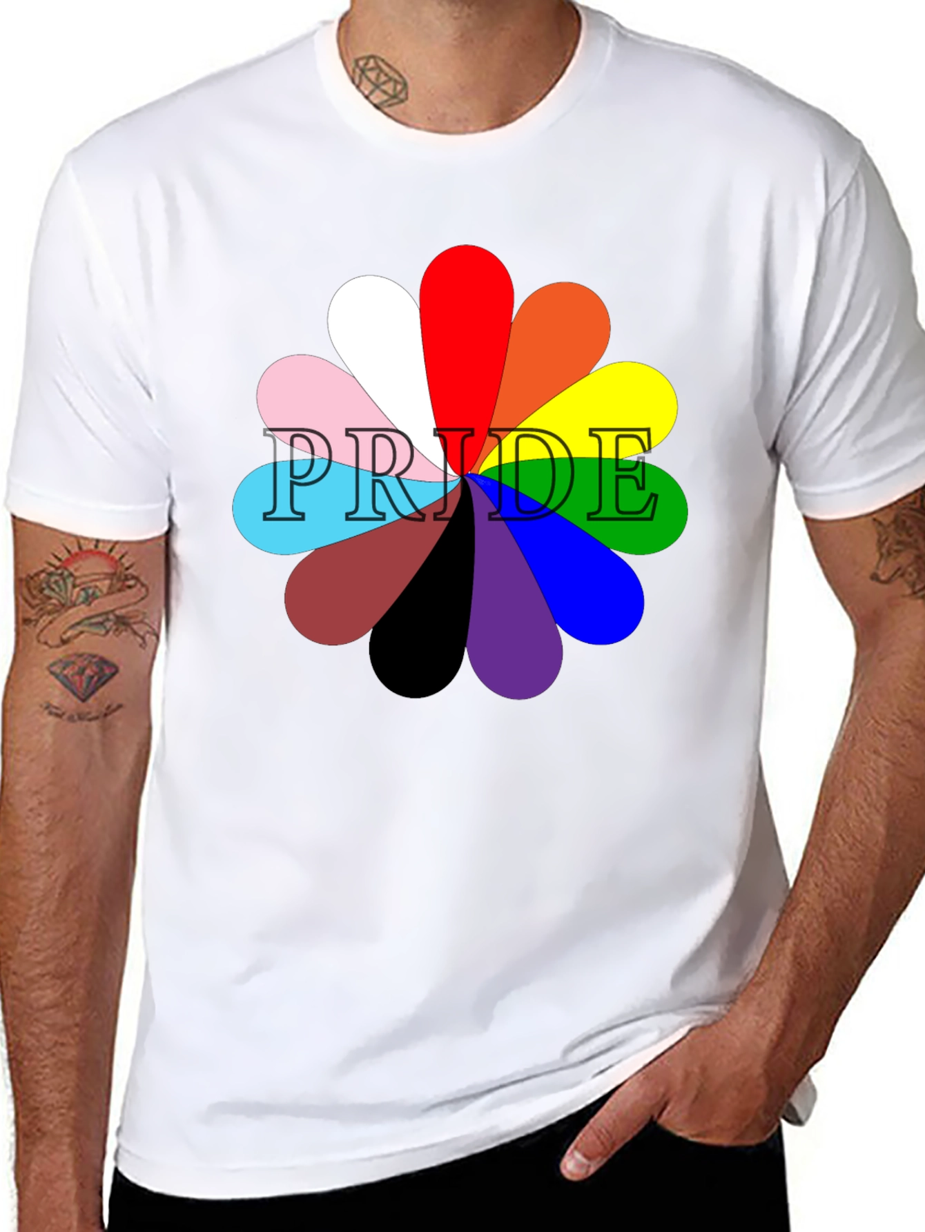 Pride Flower Graphic T-Shirt