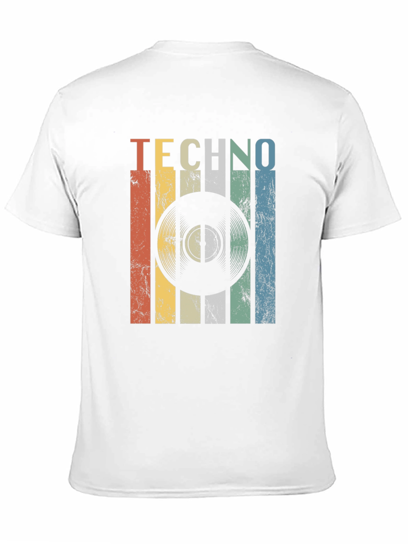 Retro Techno Record Graphic T-Shirt