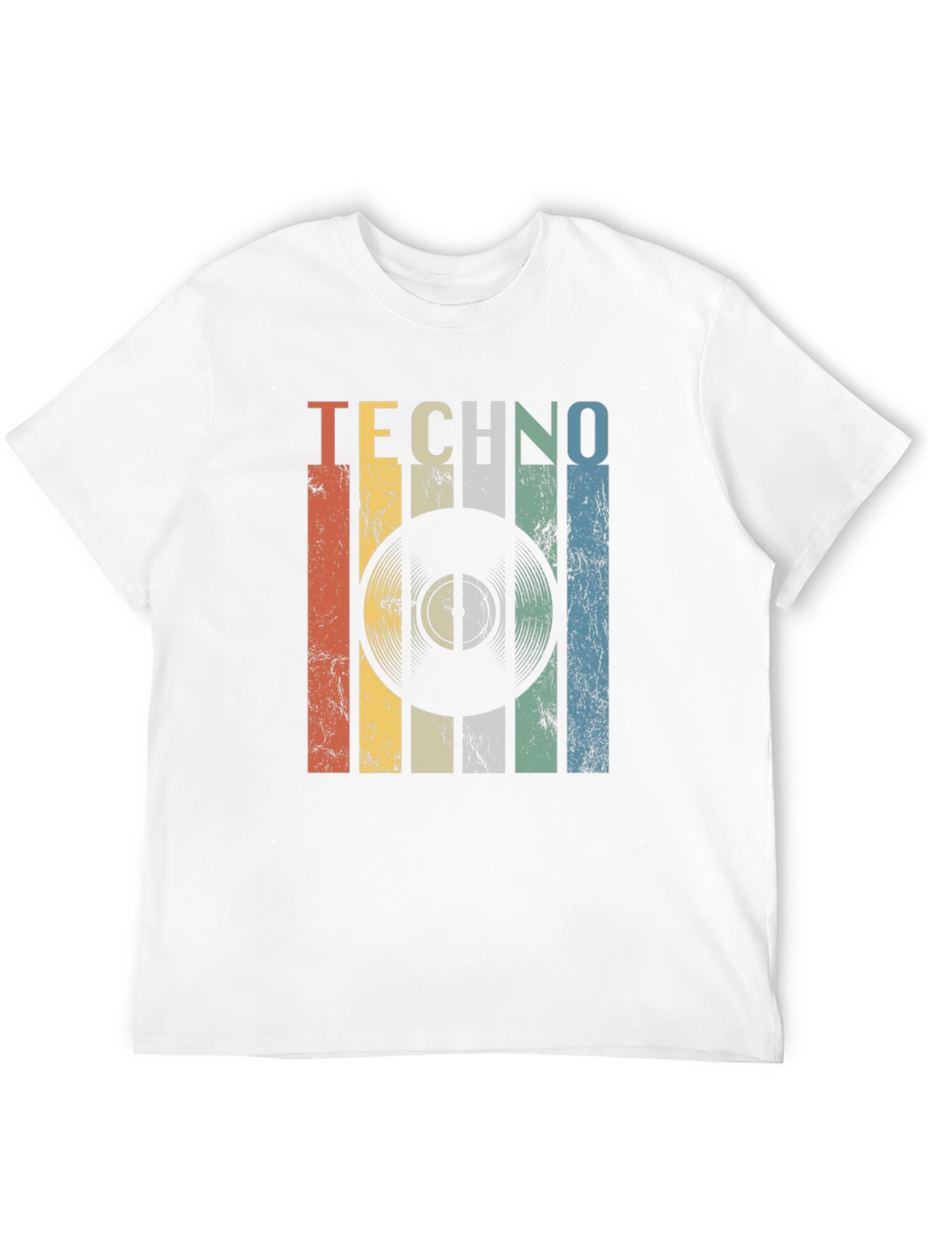 Retro Techno Record Graphic T-Shirt