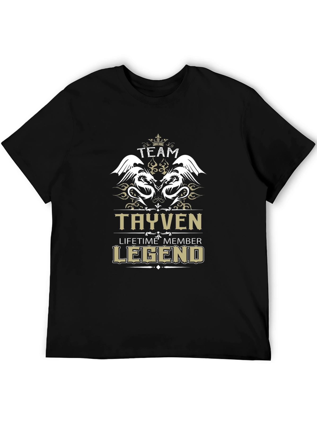 Team Tayven Legend Black Graphic T-Shirt