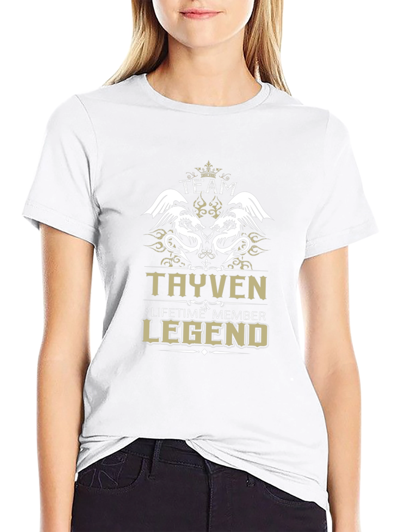 Team Tayven Legend Black Graphic T-Shirt