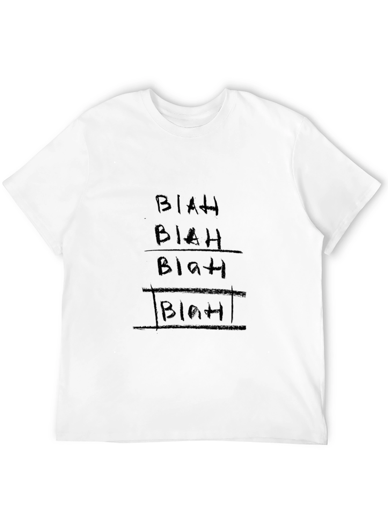 Blah Black T-Shirt - Unique Graphic Tee