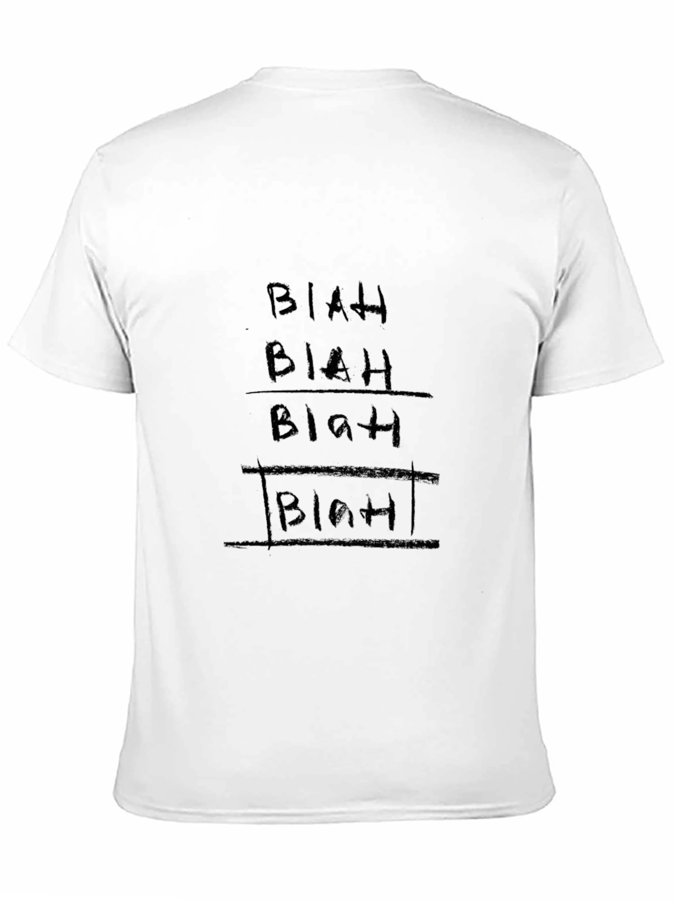 Blah Black T-Shirt - Unique Graphic Tee