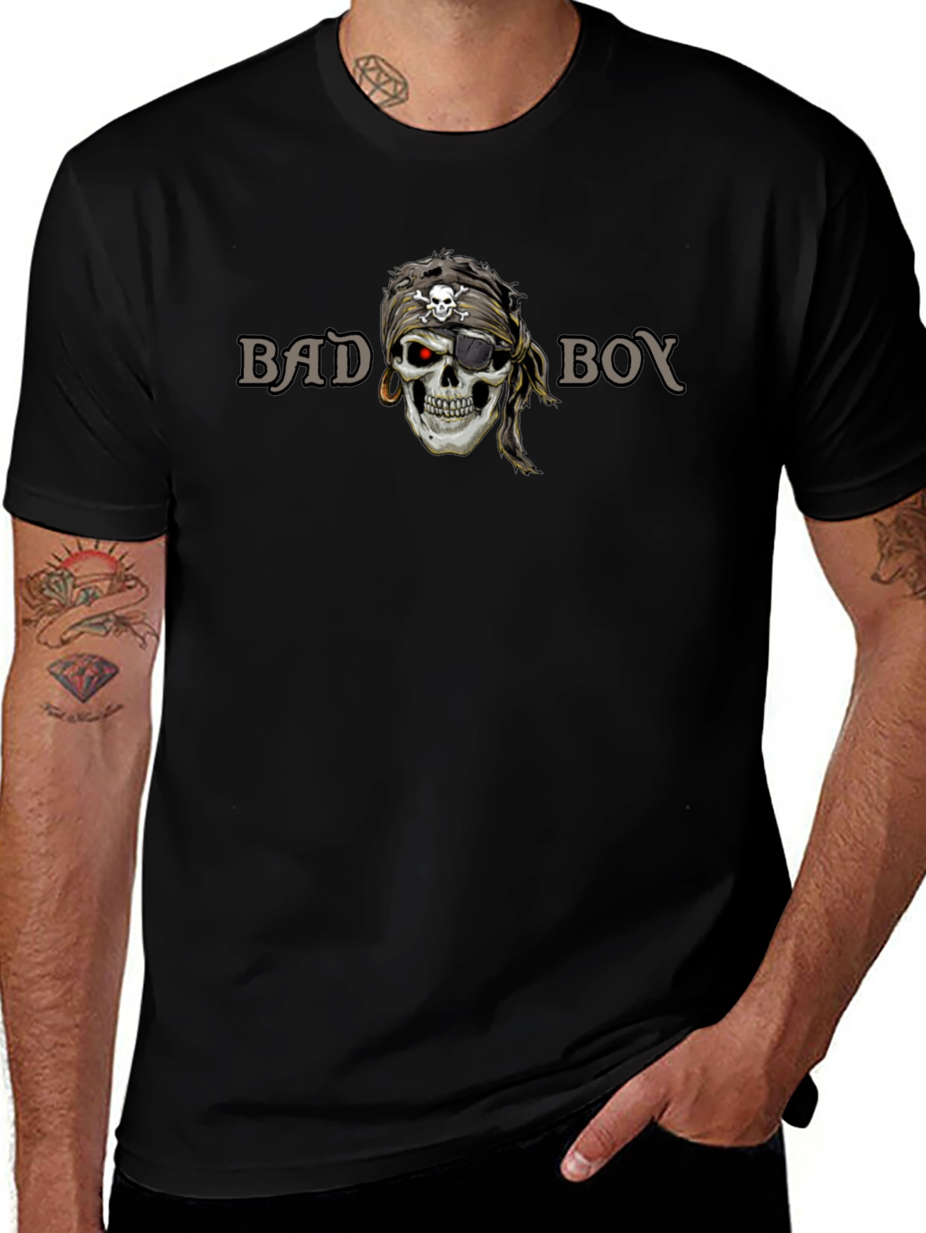 Bad Boy Pirate Skull T-Shirt
