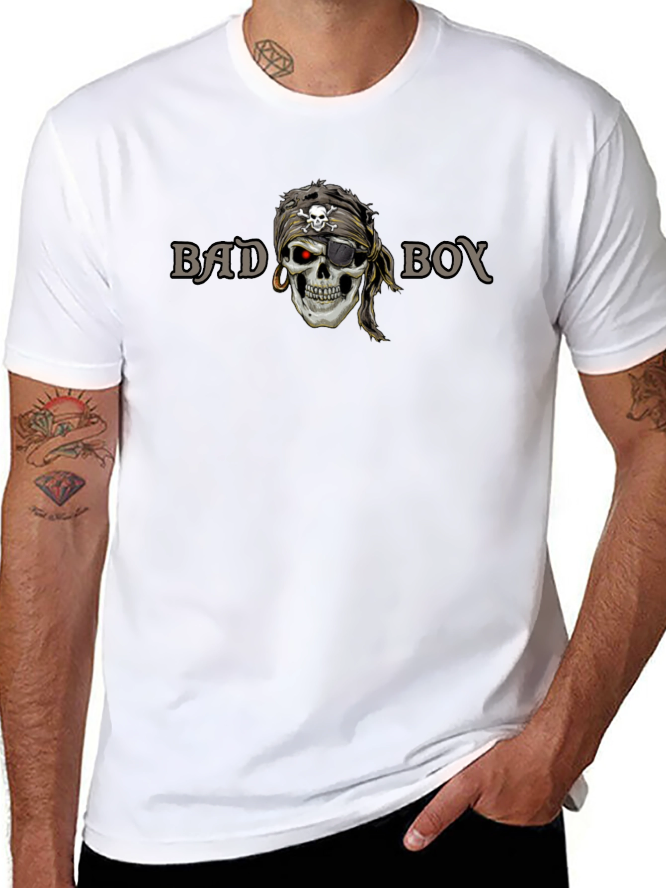 Bad Boy Pirate Skull T-Shirt