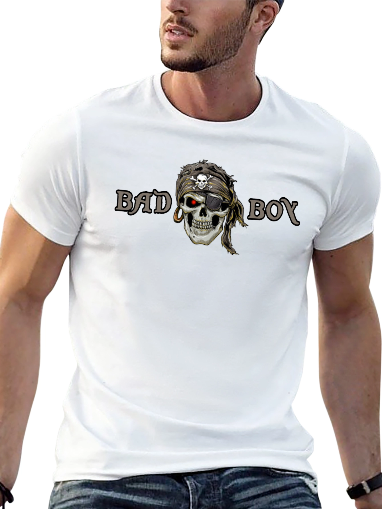 Bad Boy Pirate Skull T-Shirt