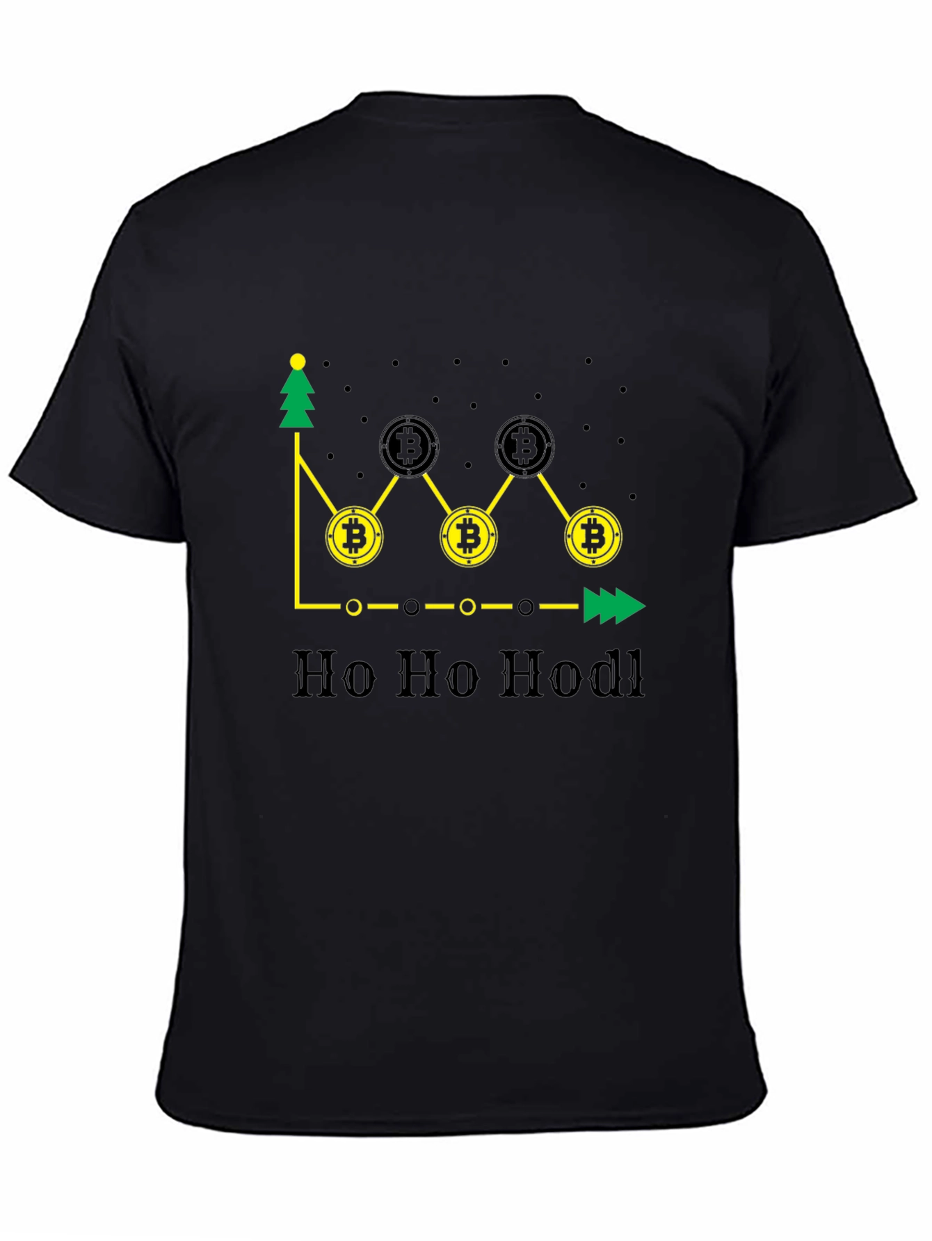 Bitcoin Holiday HODL Black T-Shirt