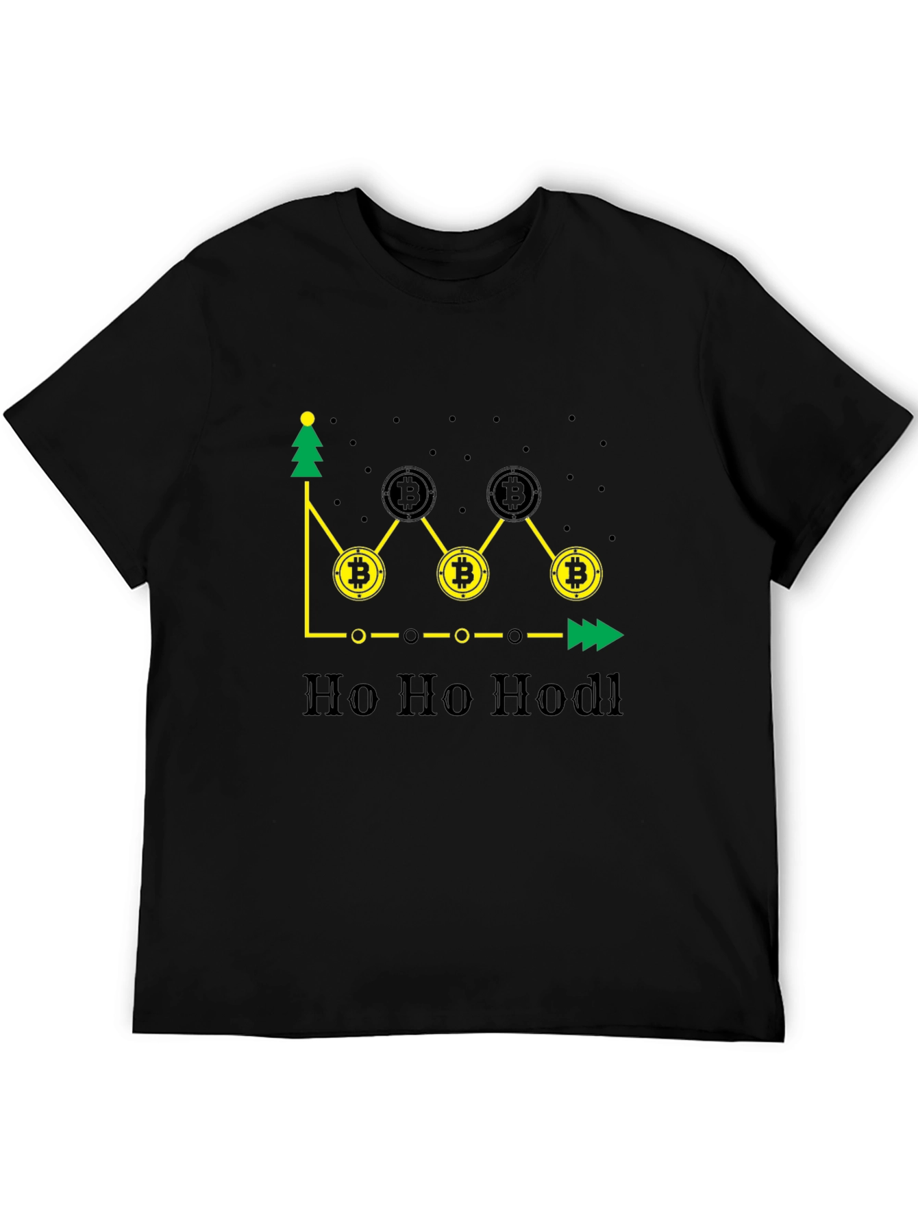 Bitcoin Holiday HODL Black T-Shirt