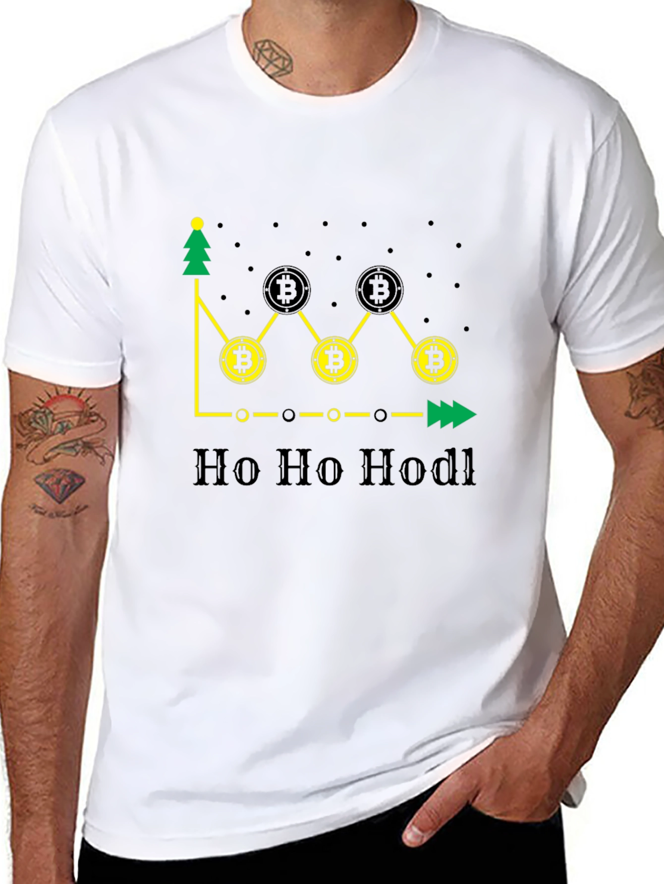 Bitcoin Holiday HODL Black T-Shirt