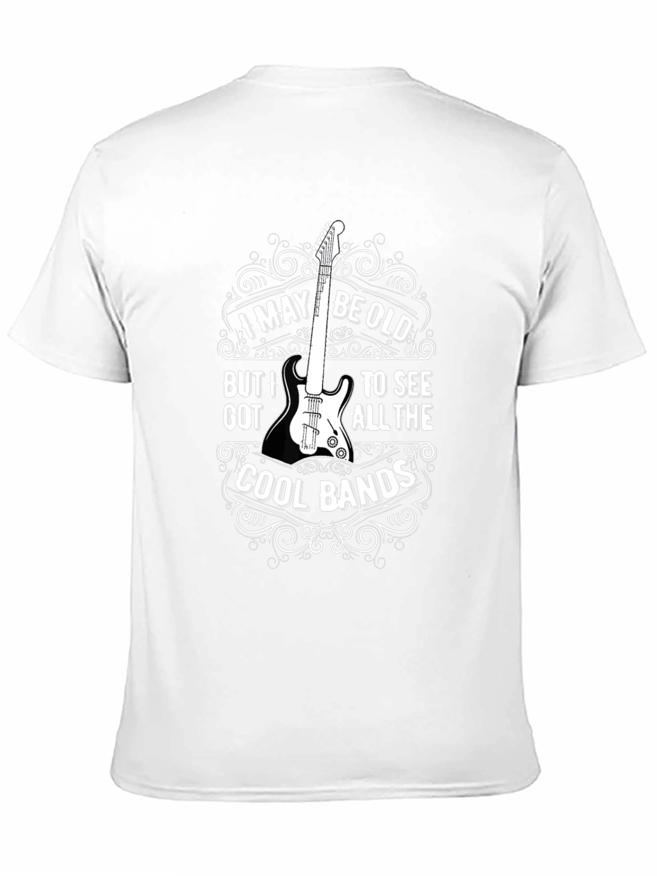 Cool Bands Guitar Graphic T-Shirt