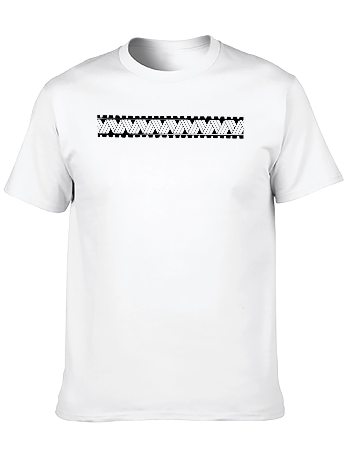 Black Geometric Pattern T-Shirt