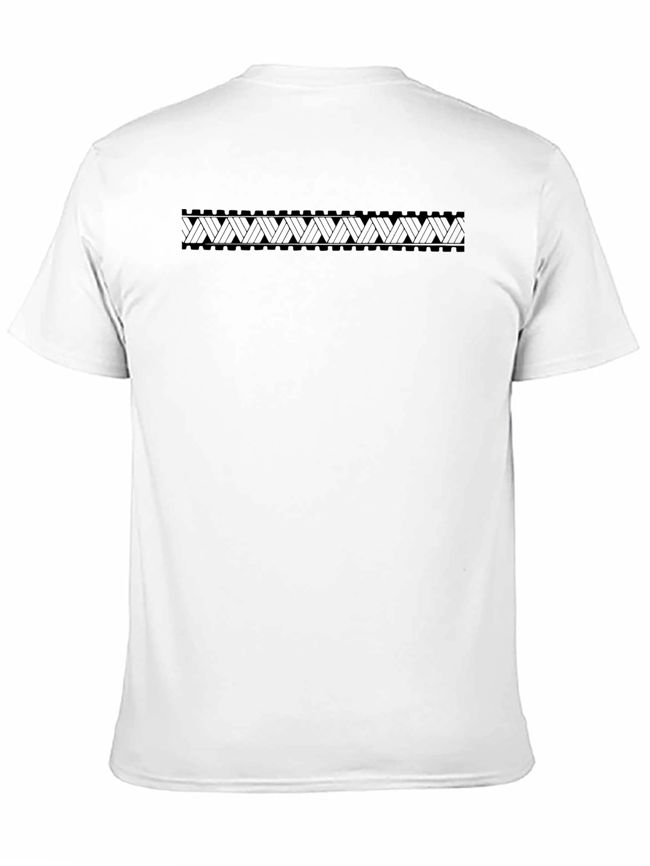 Black Geometric Pattern T-Shirt