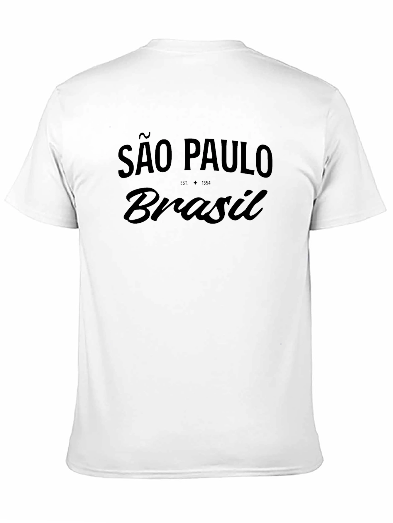 São Paulo Brazil Tee - Black Graphic T-Shirt