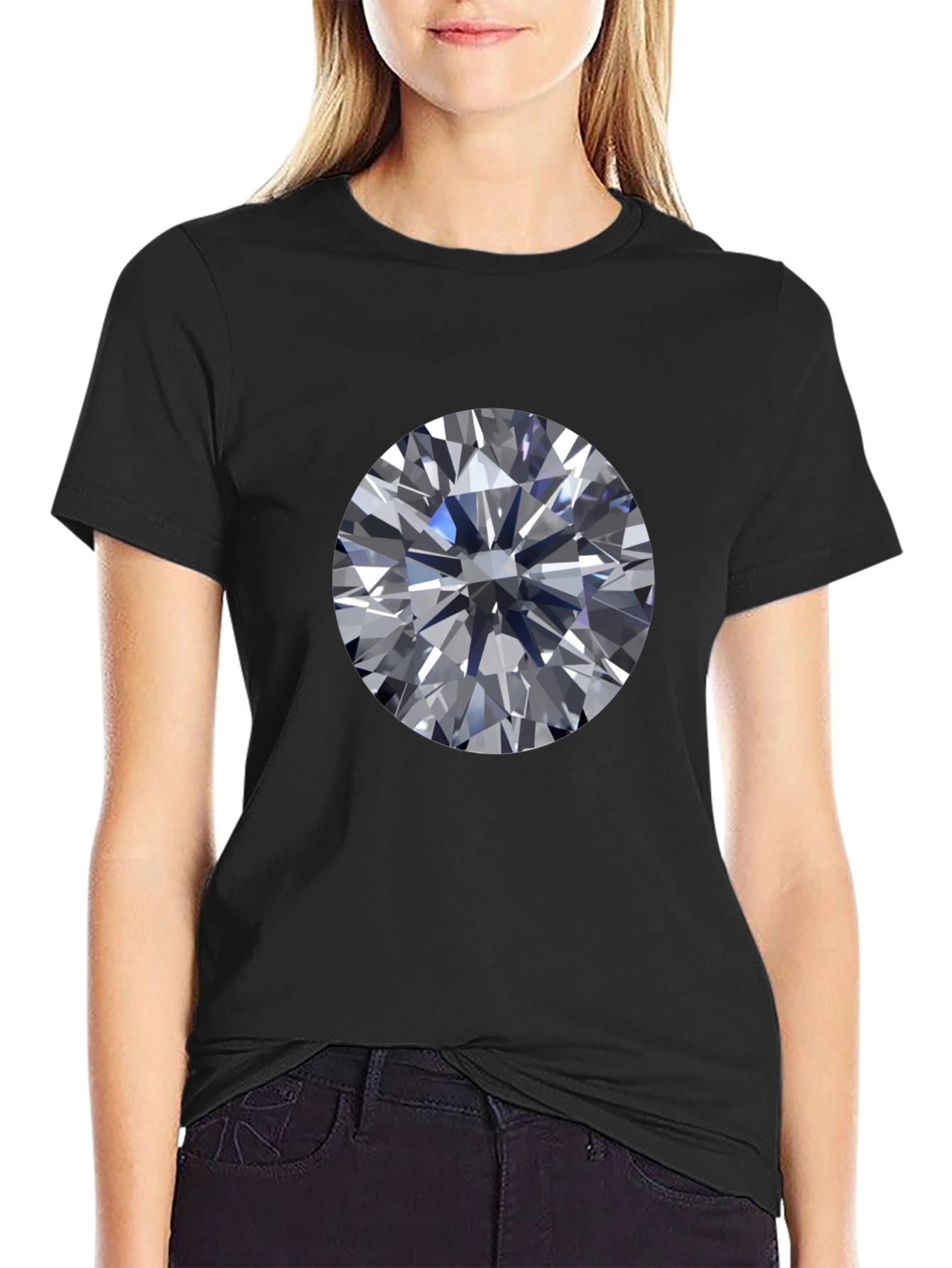 Diamond Graphic Tee - Modern Streetwear Style