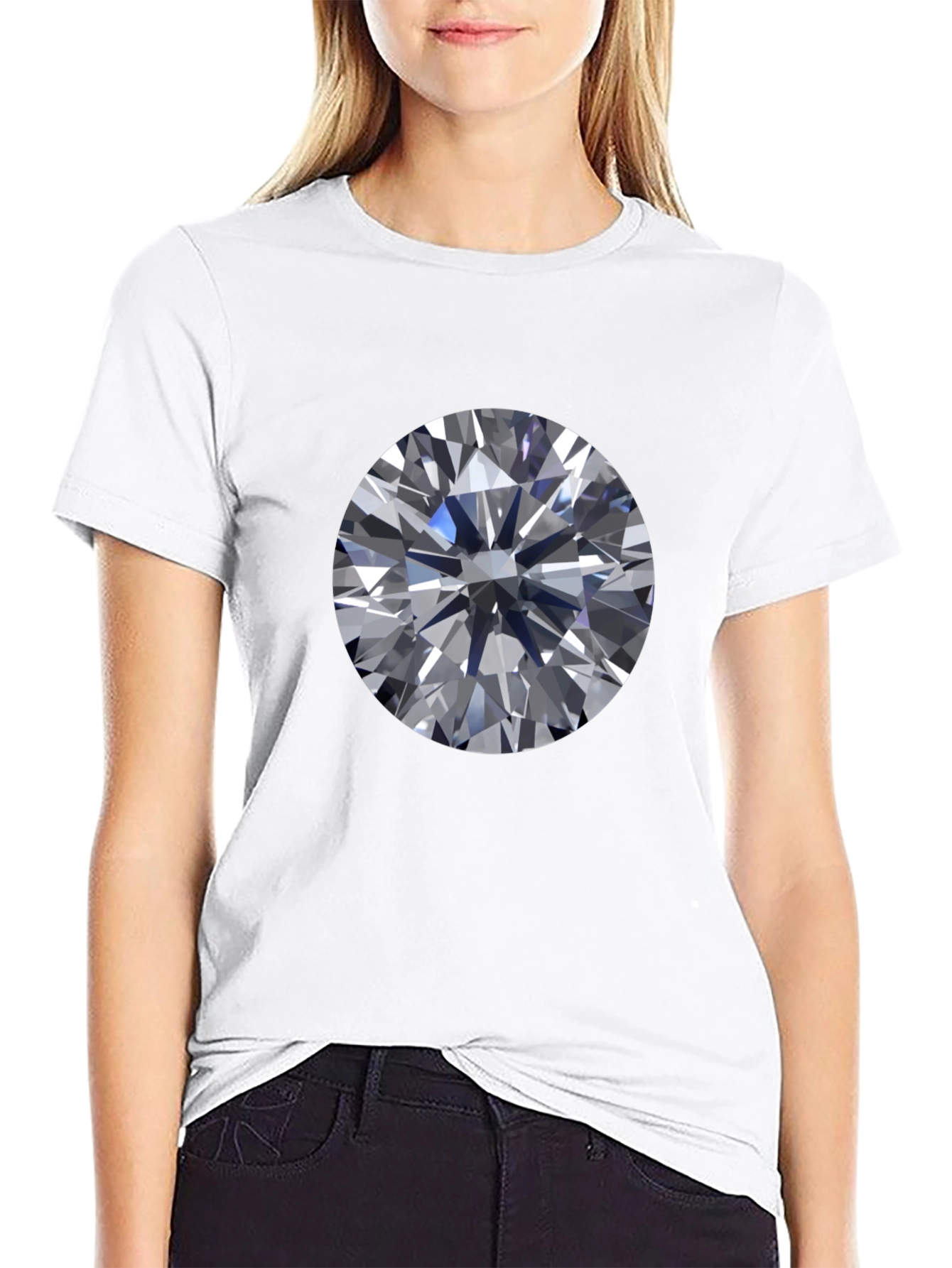 Diamond Graphic Tee - Modern Streetwear Style
