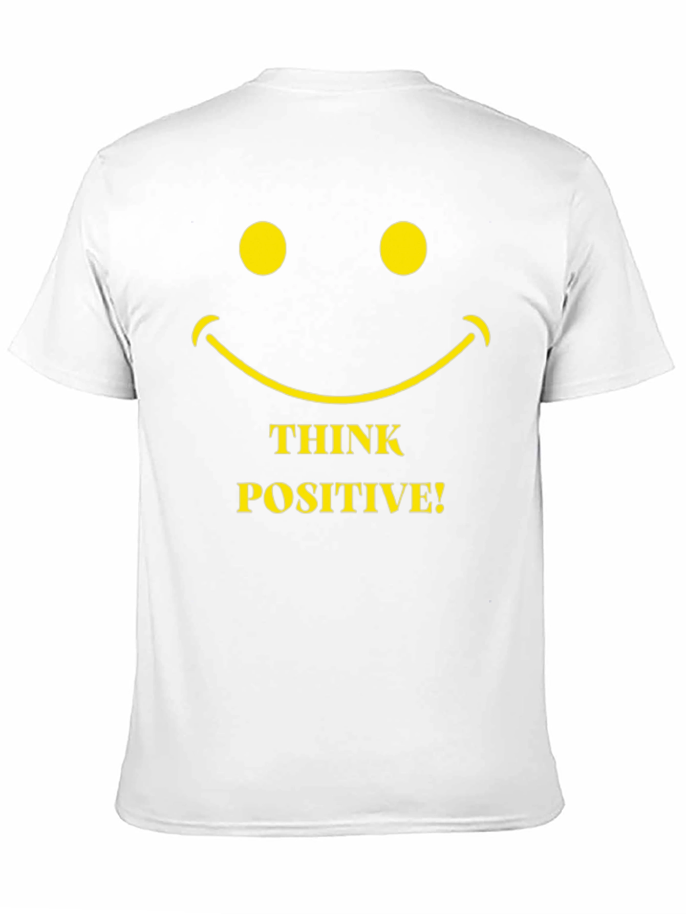 Think Positive Smiley Face Graphic T-Shirt
