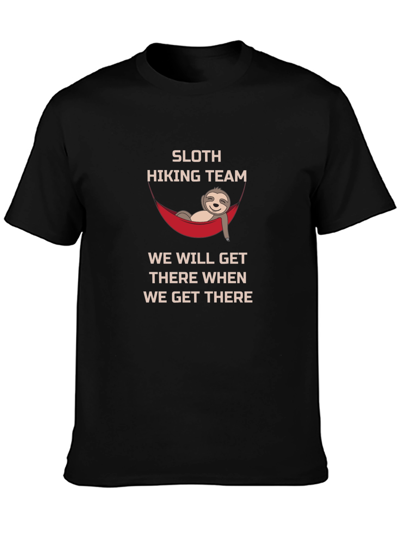 Sloth Hiking Team Tee: Relaxed Adventure Shirt