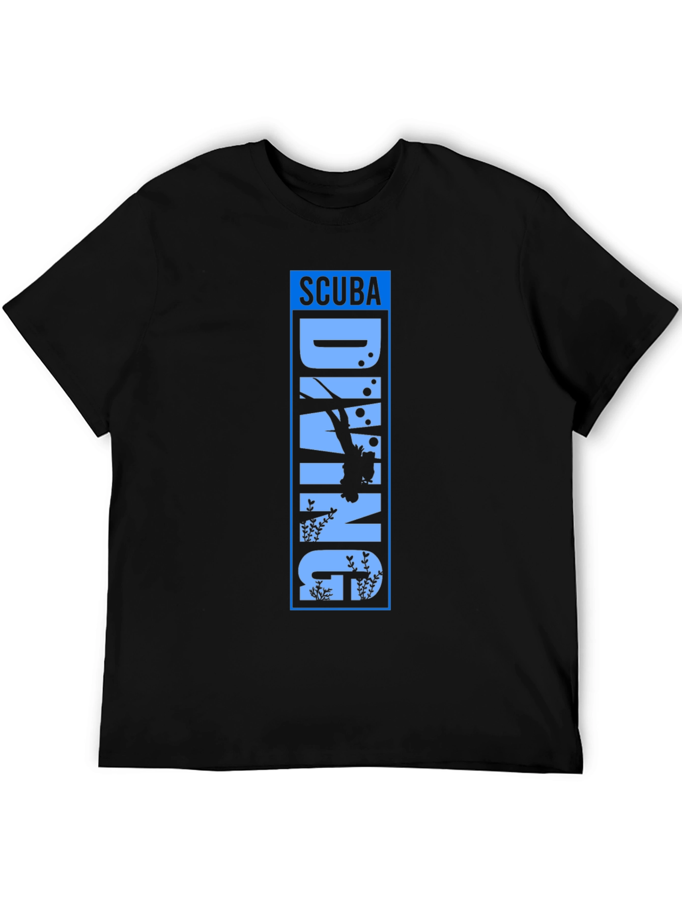 Scuba Diving Graphic Tee - Black Unisex T-Shirt