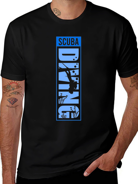 Scuba Diving Graphic Tee - Black Unisex T-Shirt