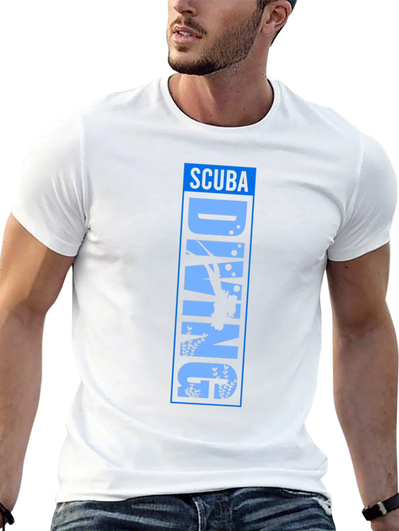 Scuba Diving Graphic Tee - Black Unisex T-Shirt