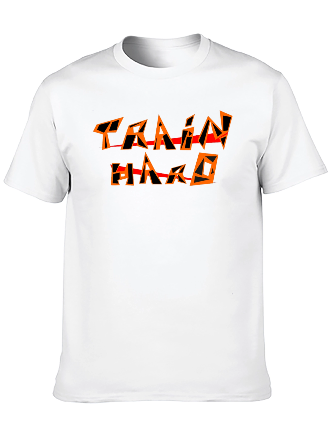 Train Hard Black Graphic Tee