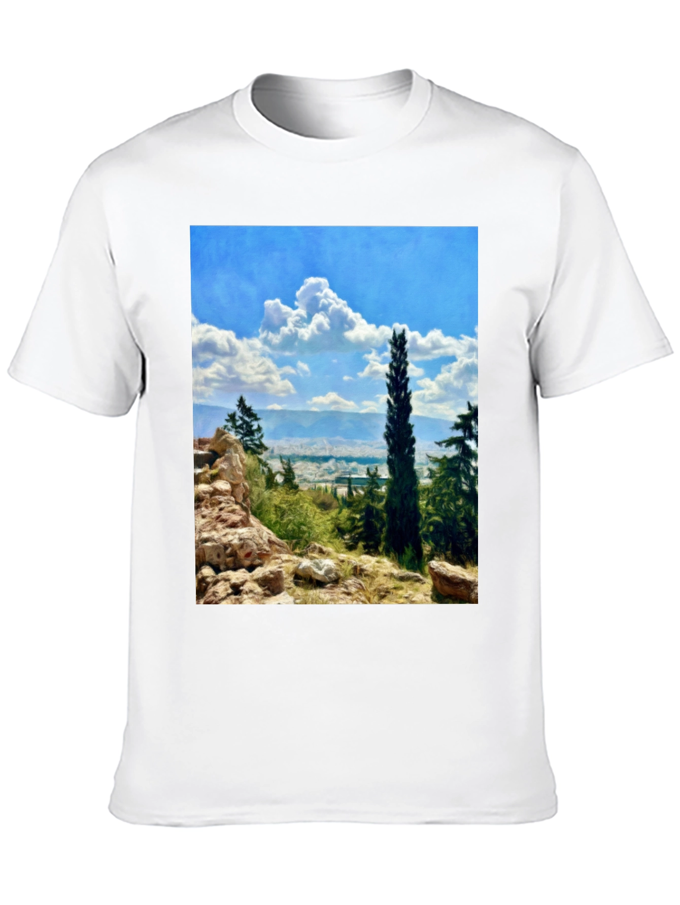 Scenic Landscape Graphic Print T-Shirt