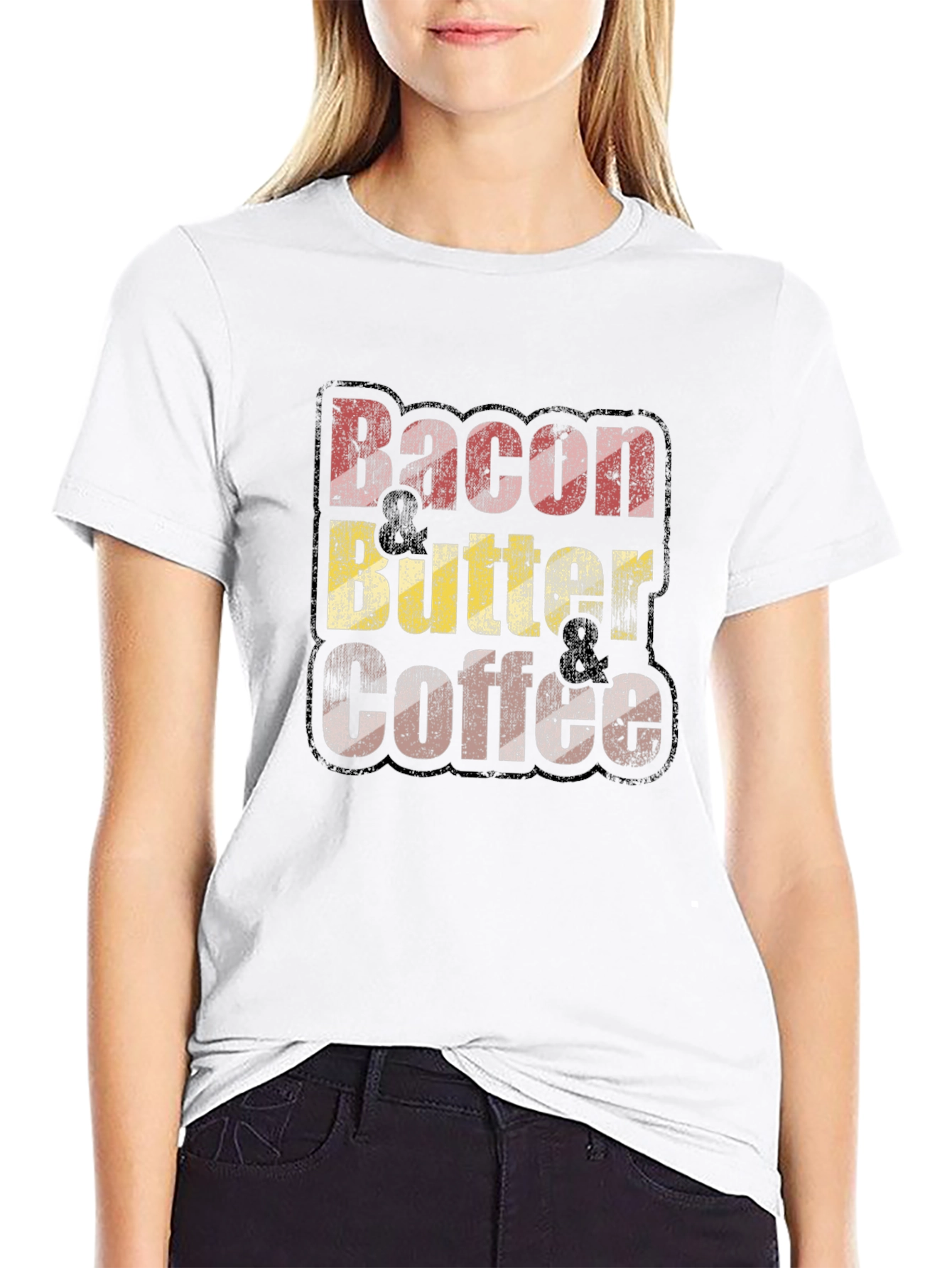 Bacon Butter & Coffee Graphic T-Shirt