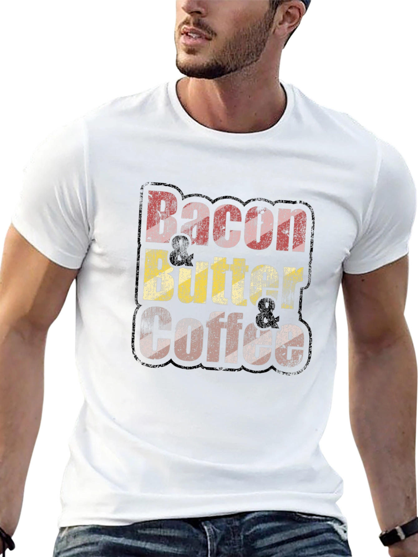 Bacon Butter & Coffee Graphic T-Shirt