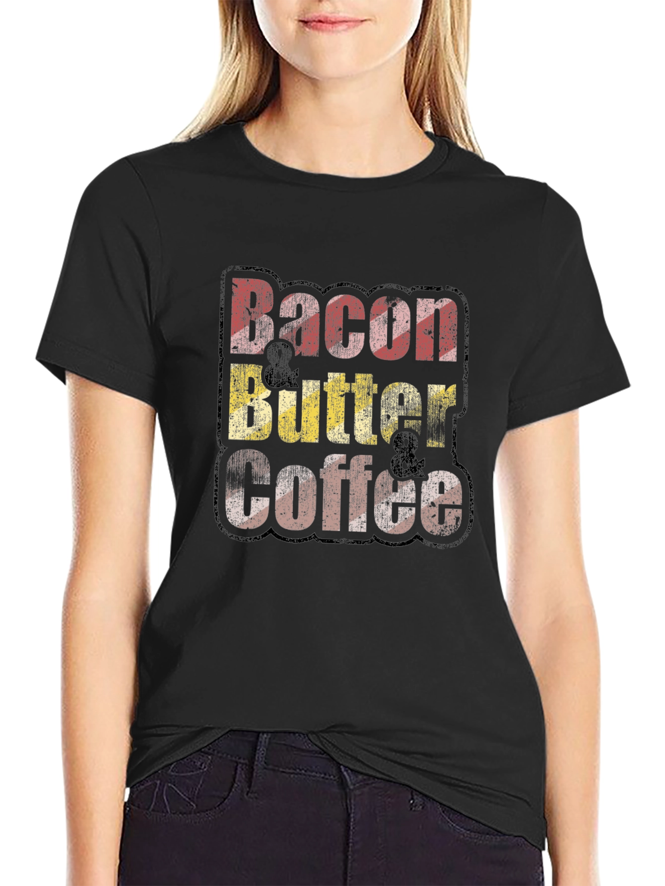 Bacon Butter & Coffee Graphic T-Shirt