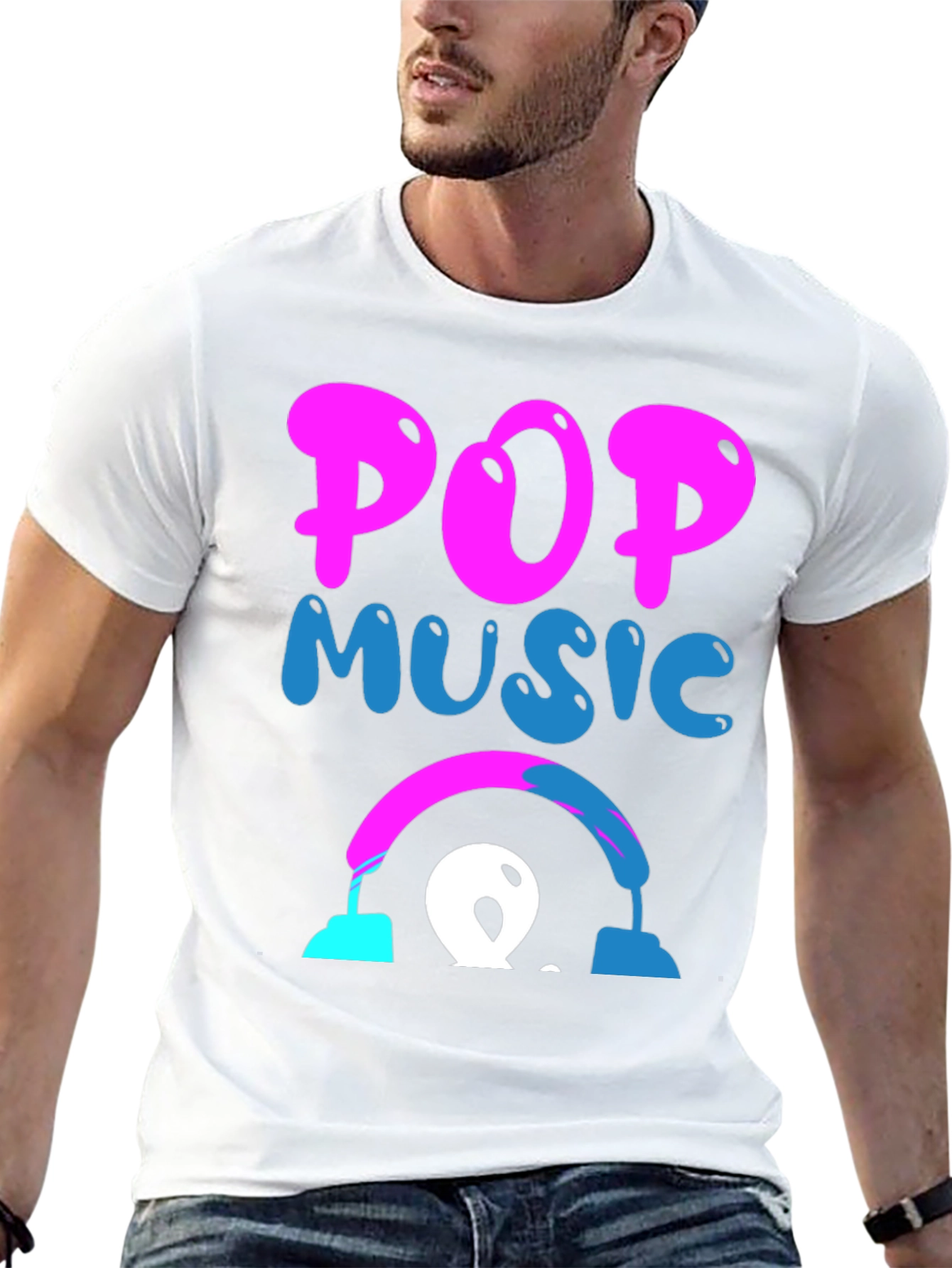 Pop Music Graphic Tee - Funky Design!