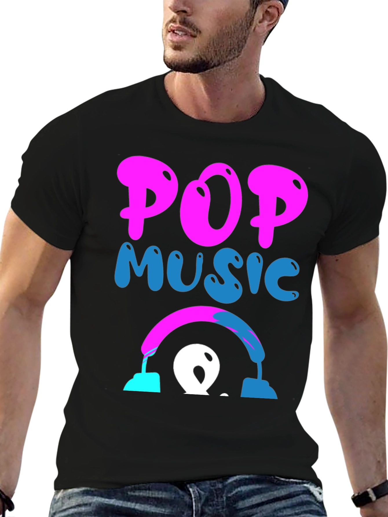 Pop Music Graphic Tee - Funky Design!