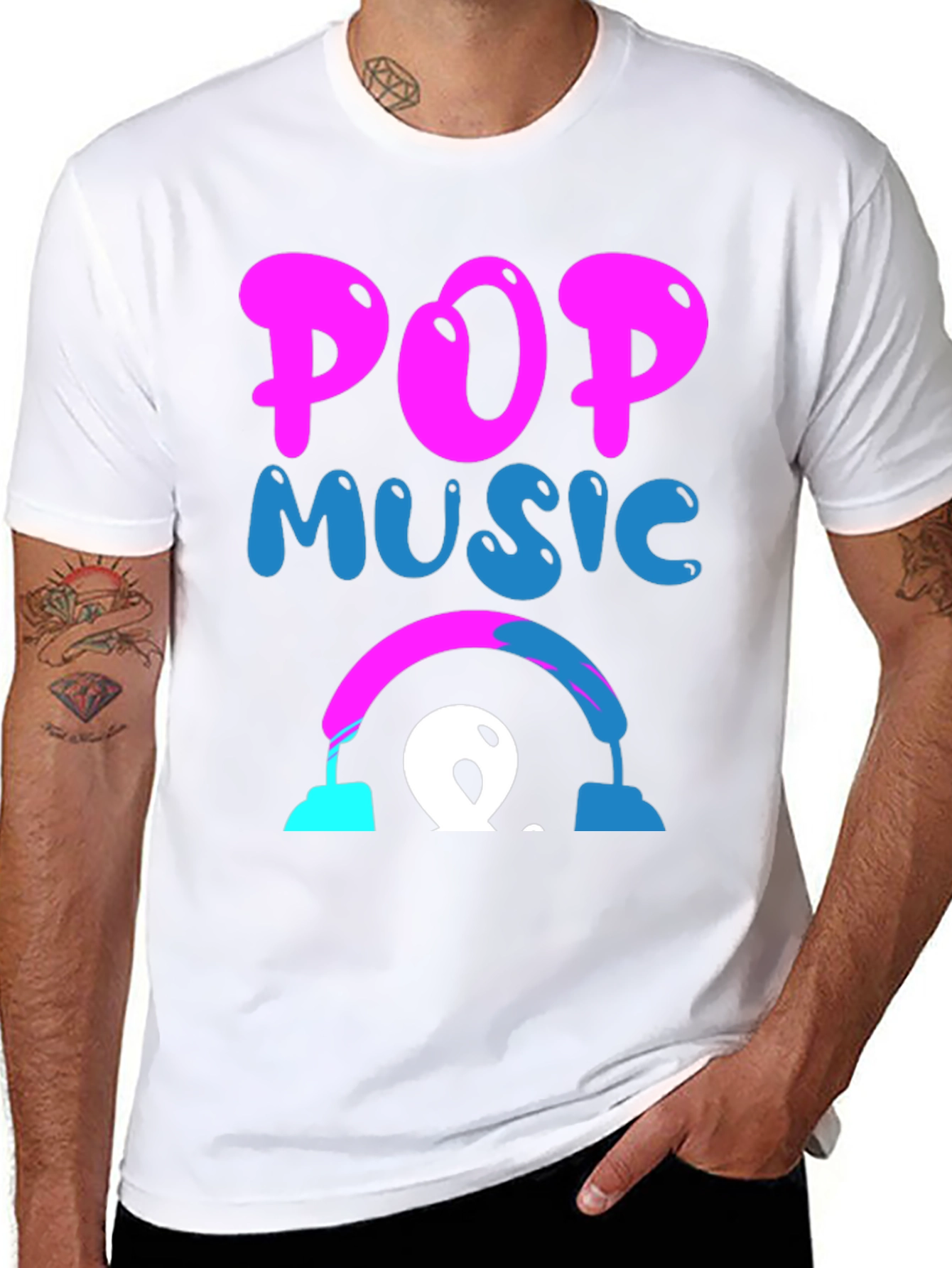Pop Music Graphic Tee - Funky Design!