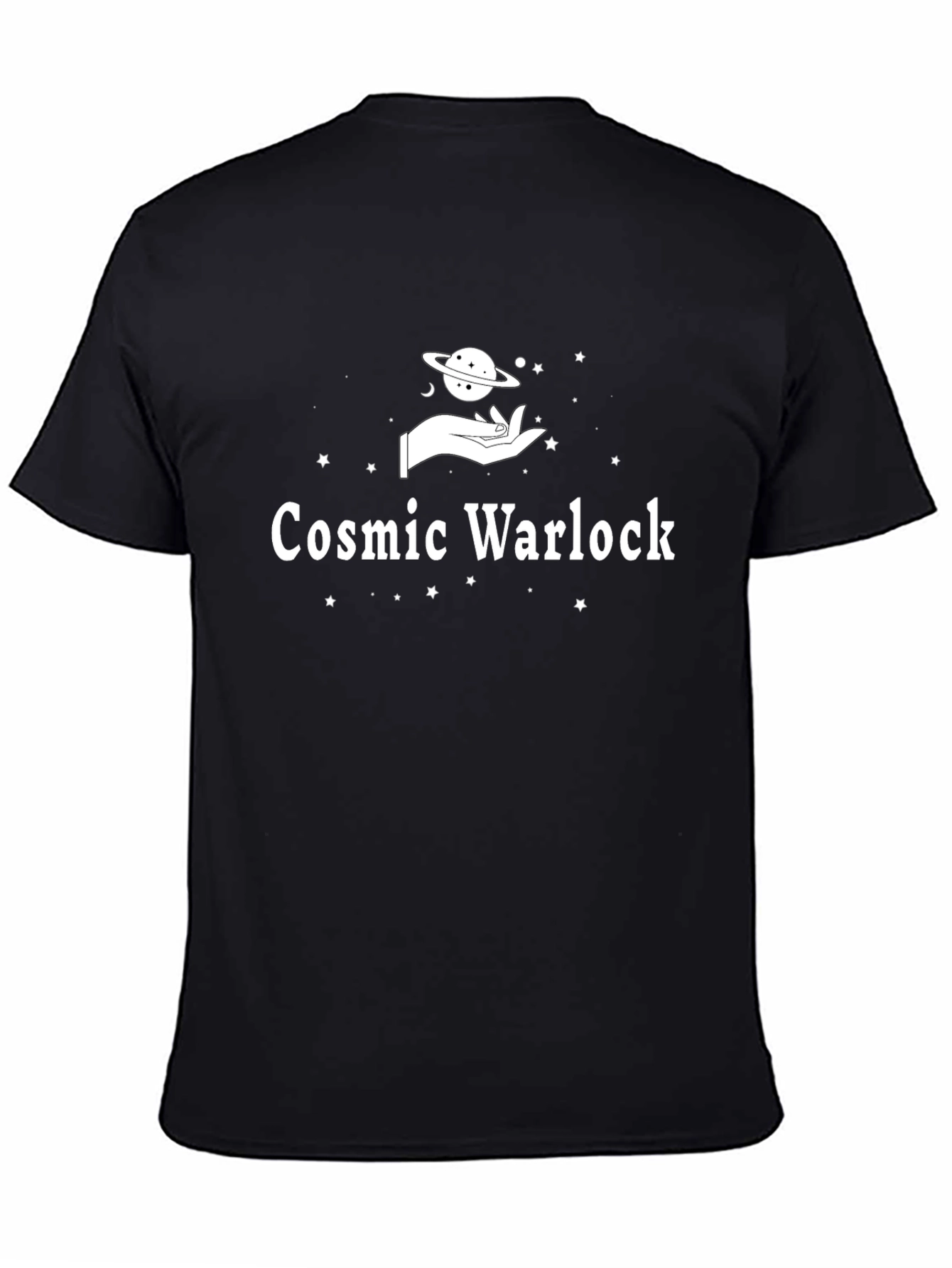 Cosmic Warlock Graphic T-Shirt - Black