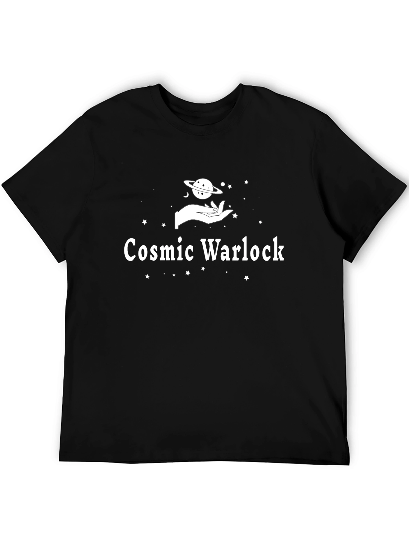 Cosmic Warlock Graphic T-Shirt - Black