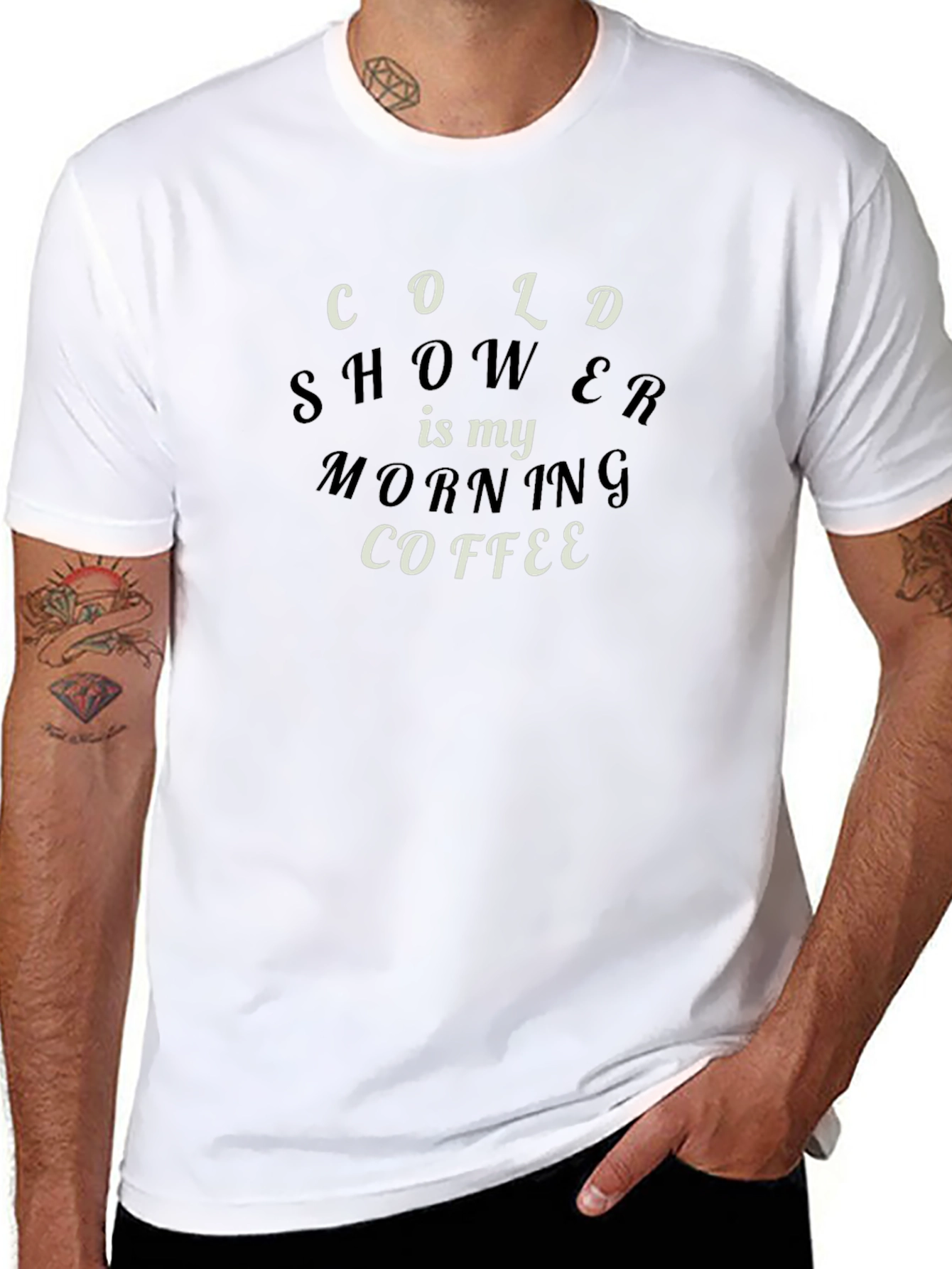 Cold Shower Morning Coffee Graphic Tee