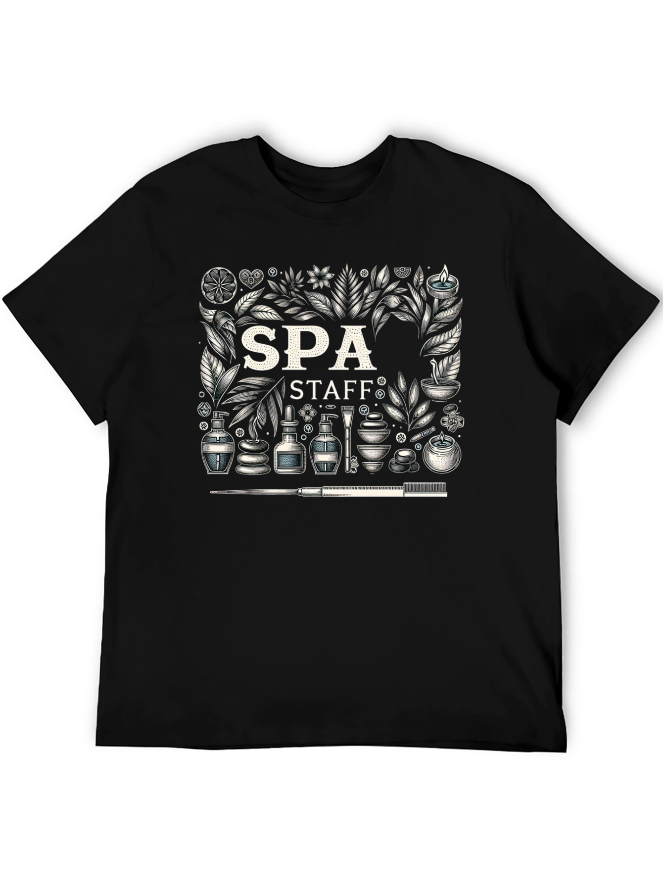 Spa Staff Graphic Print T-Shirt